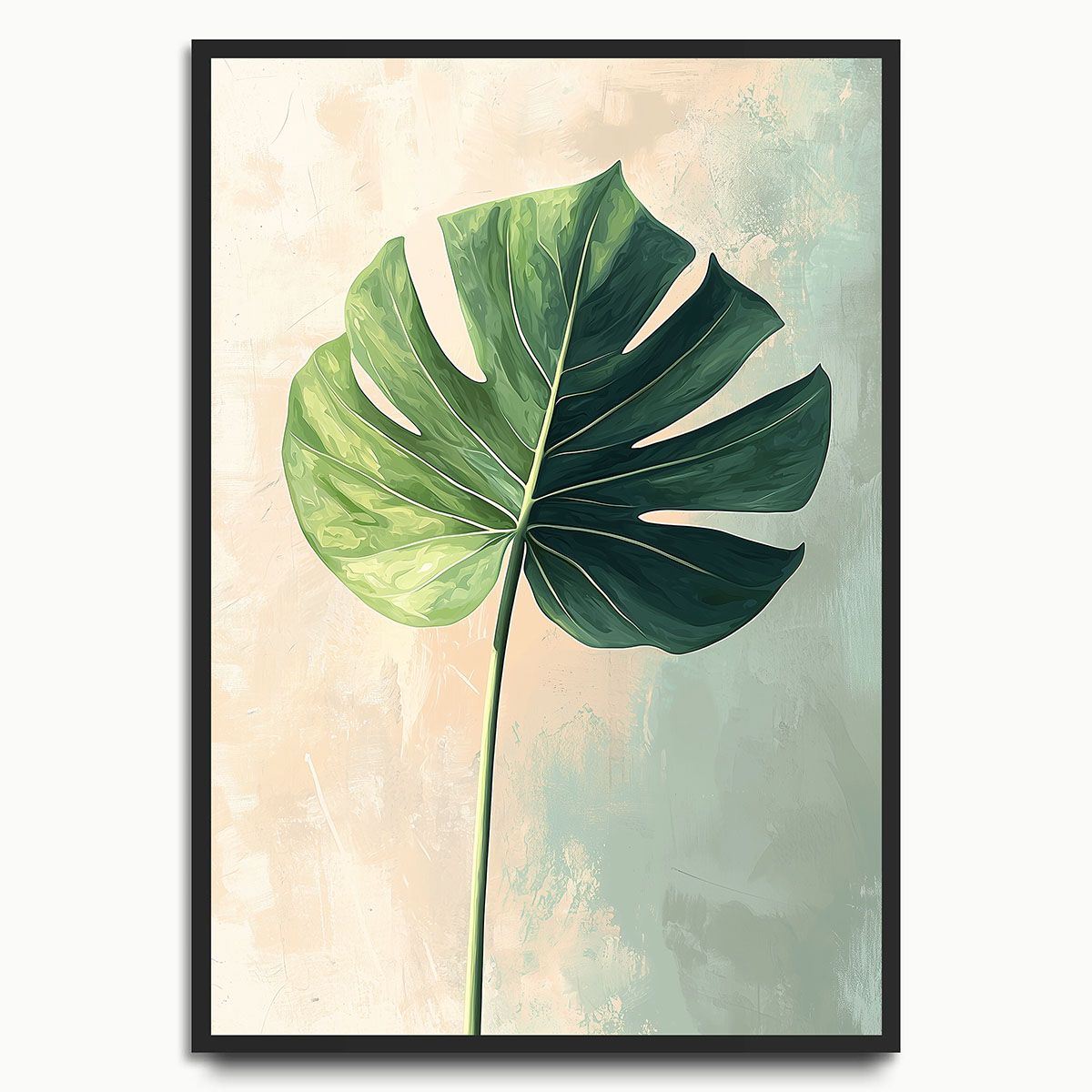 Monstera Leaf Study