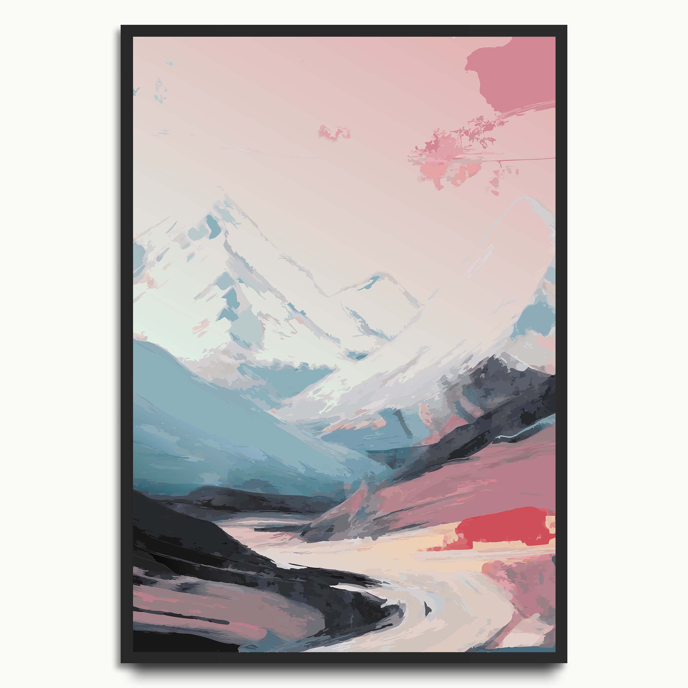 Pastel Alpine Valley