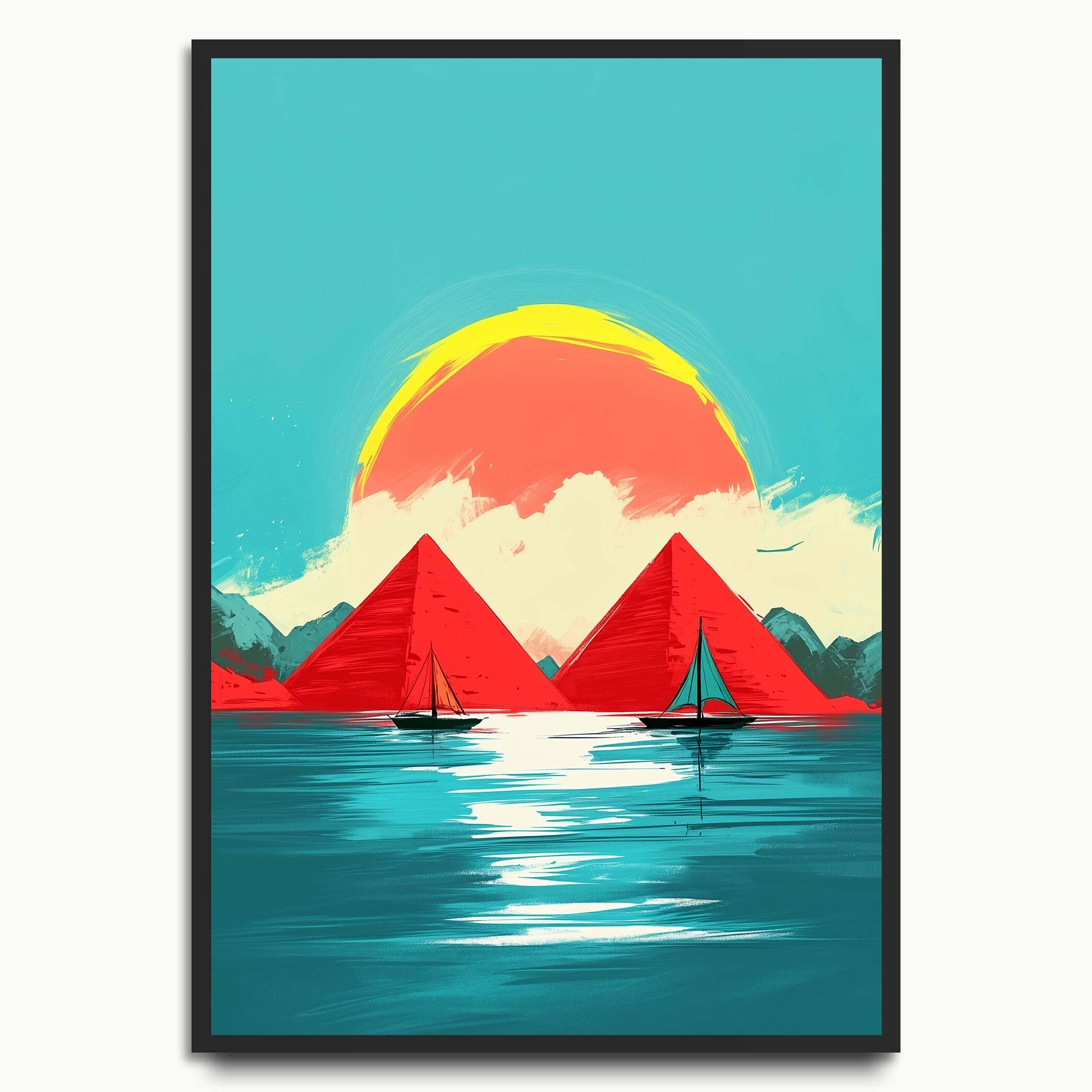 Sunset Pyramids