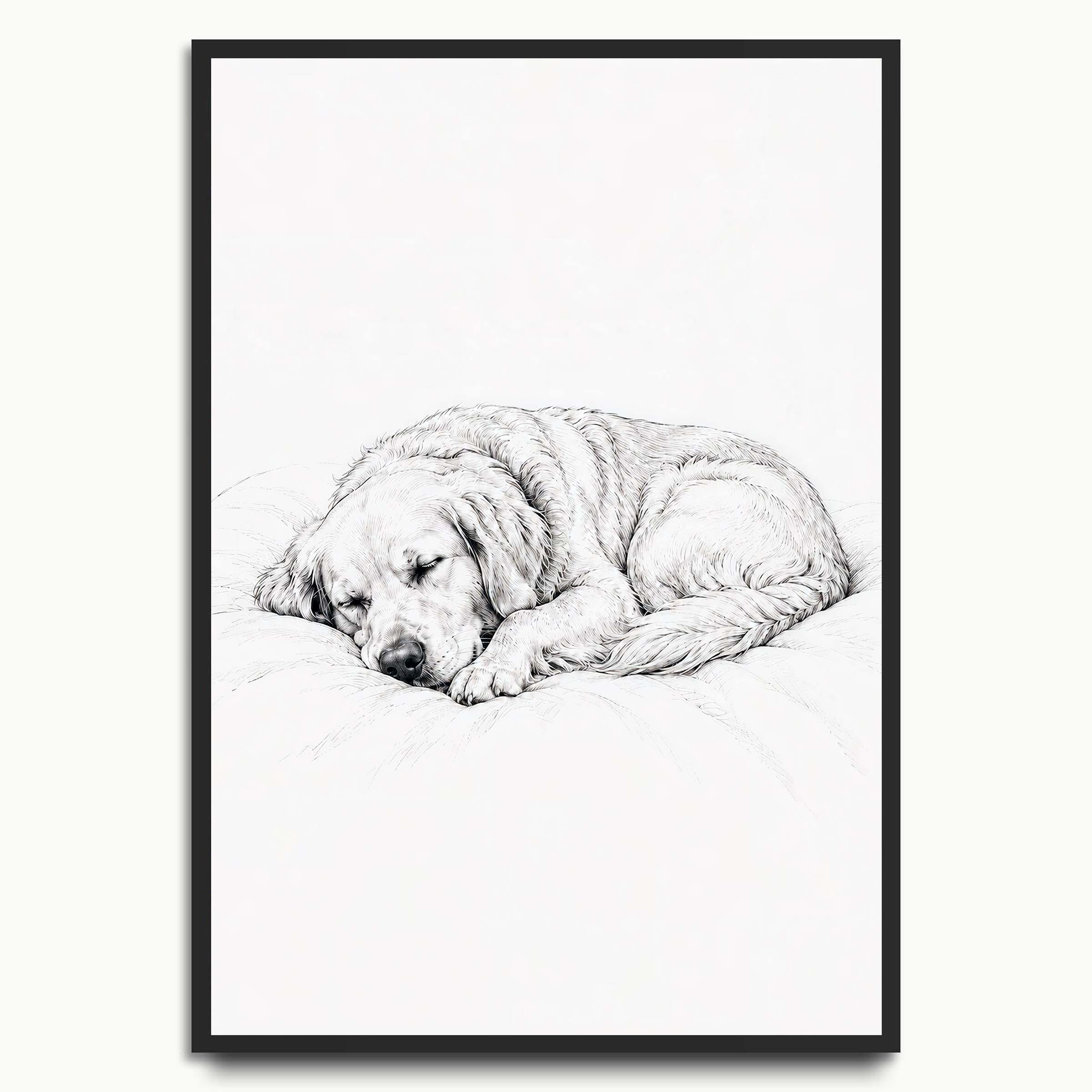 Sleeping Pup Sketch