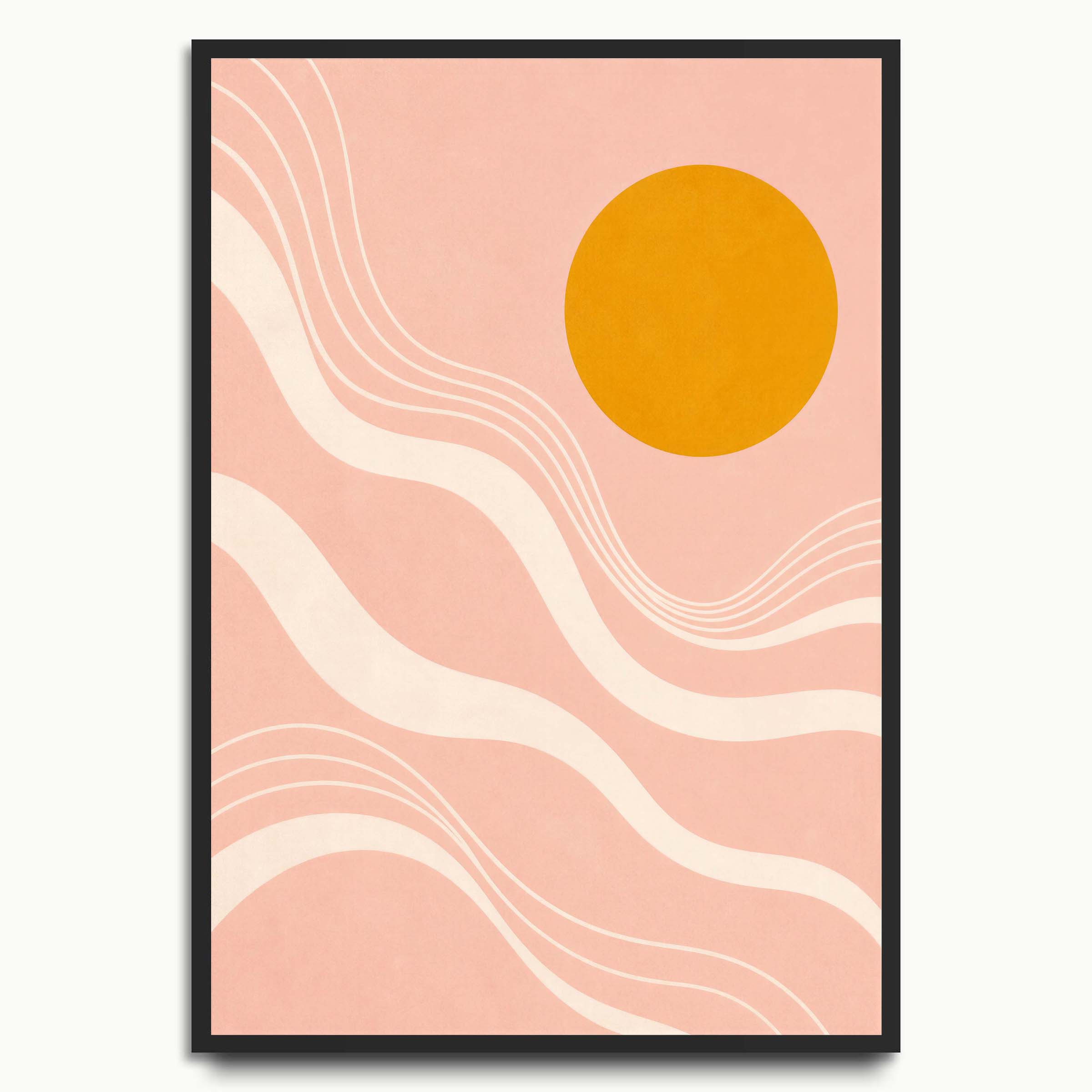 Peach Sun Waves