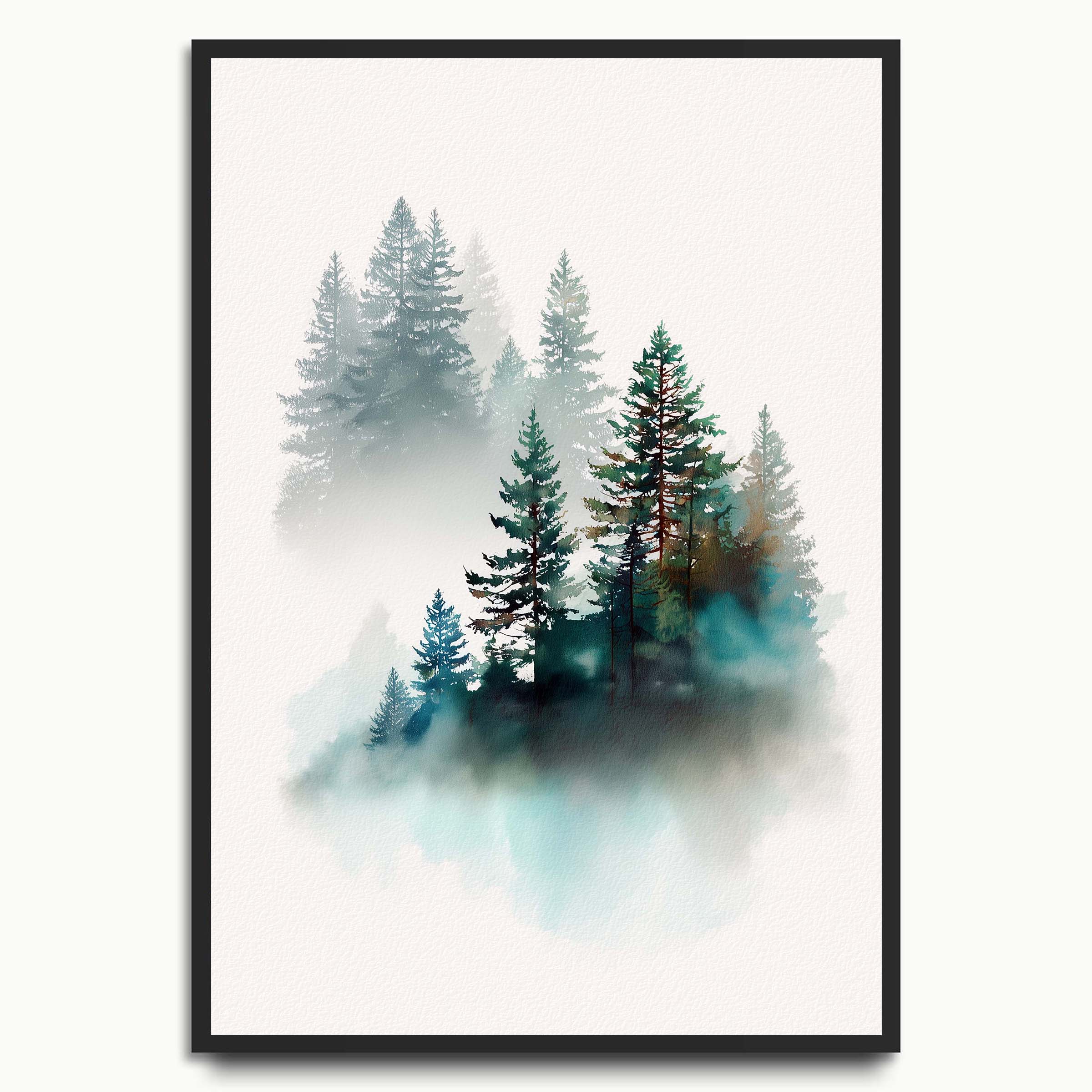 Misty Pine Forest