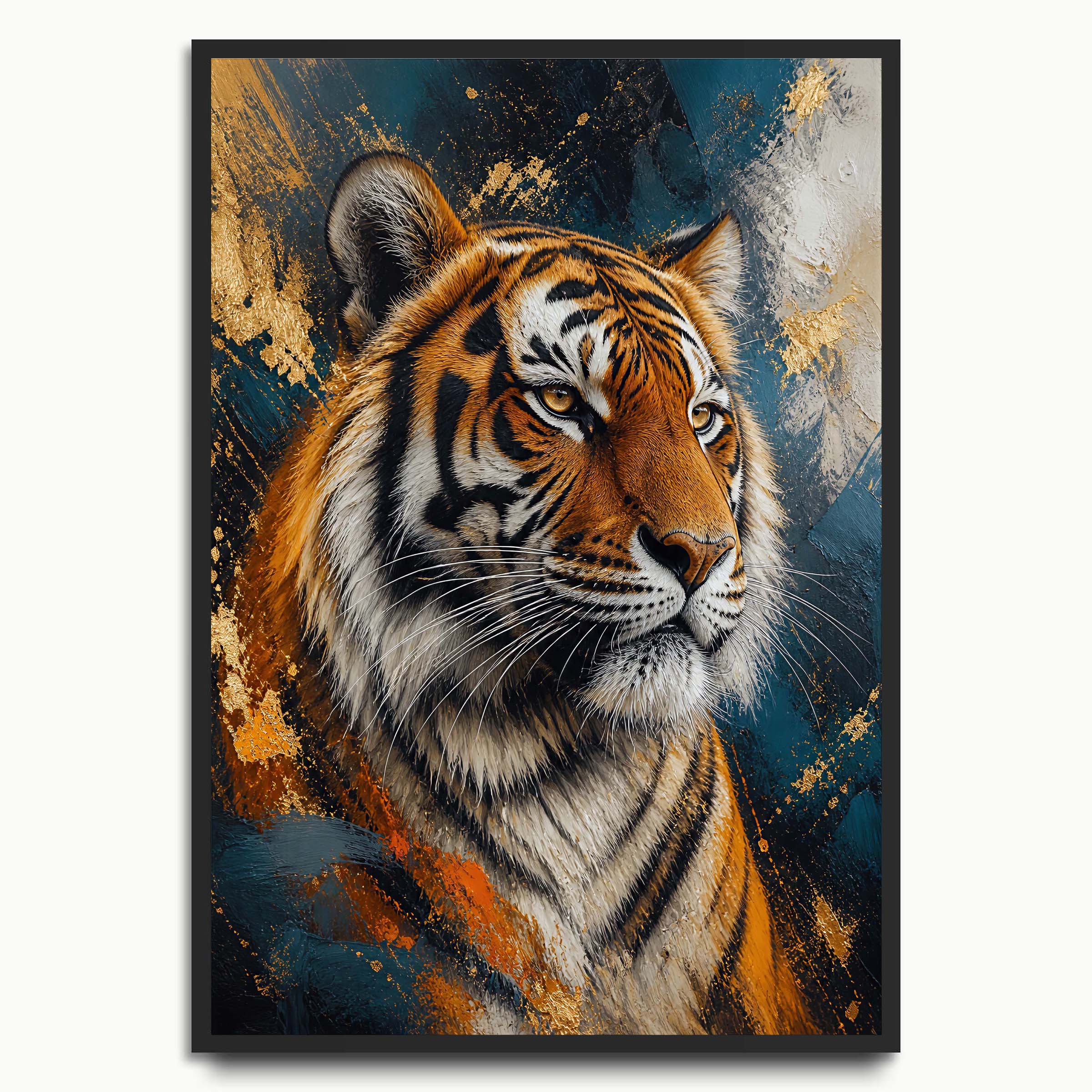 Painterly Tiger Portrait