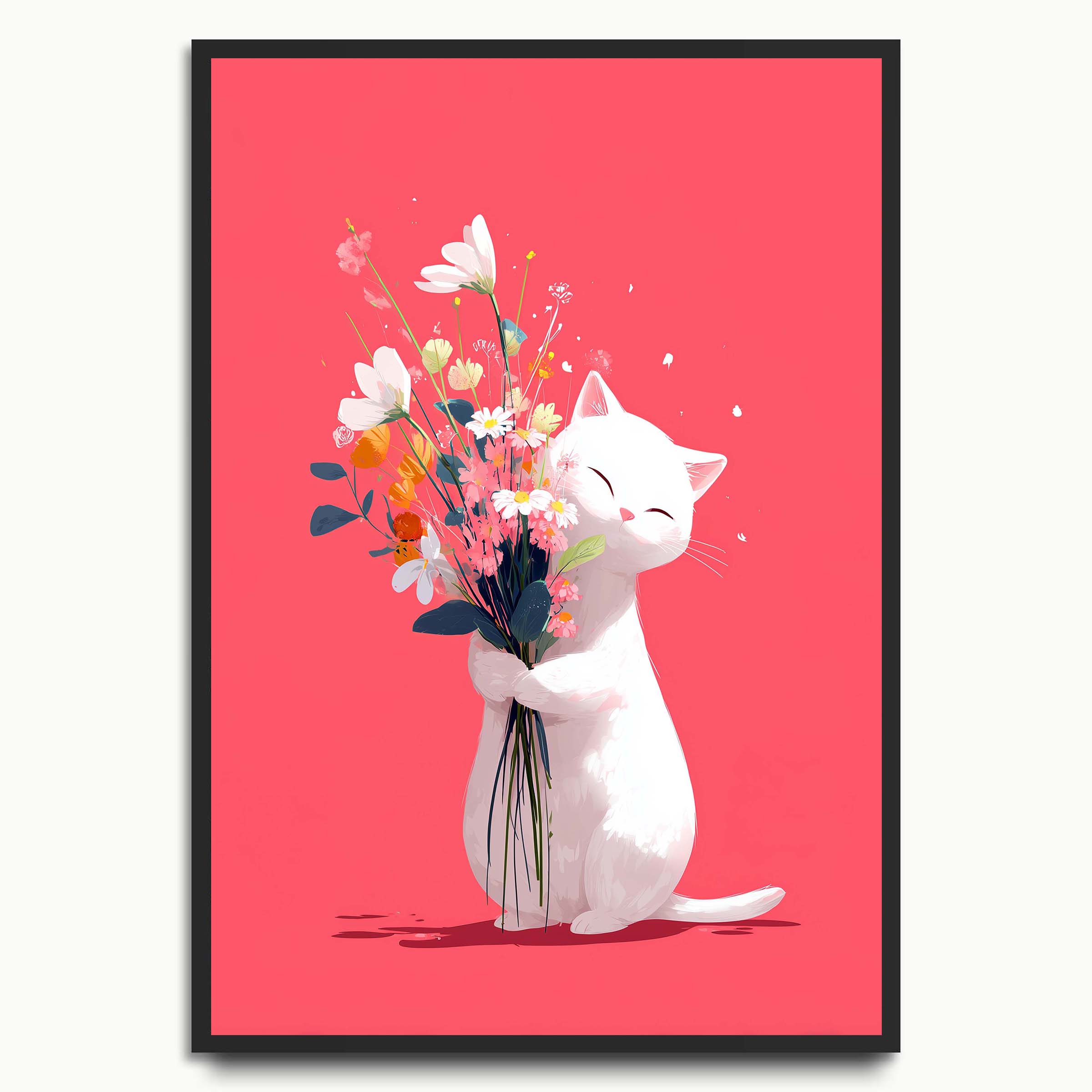 Flower Cat Vase