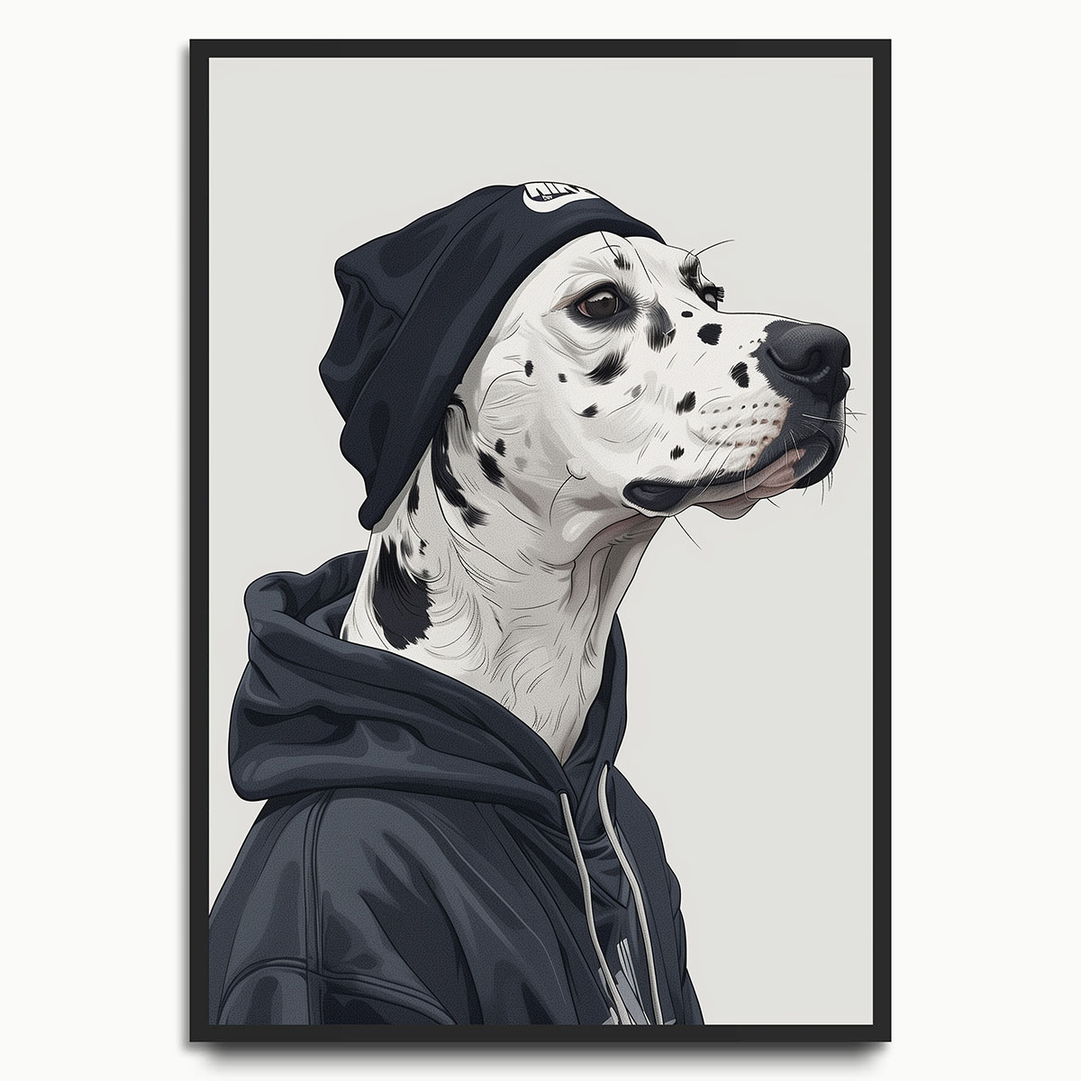 Dalmatian in Beanie