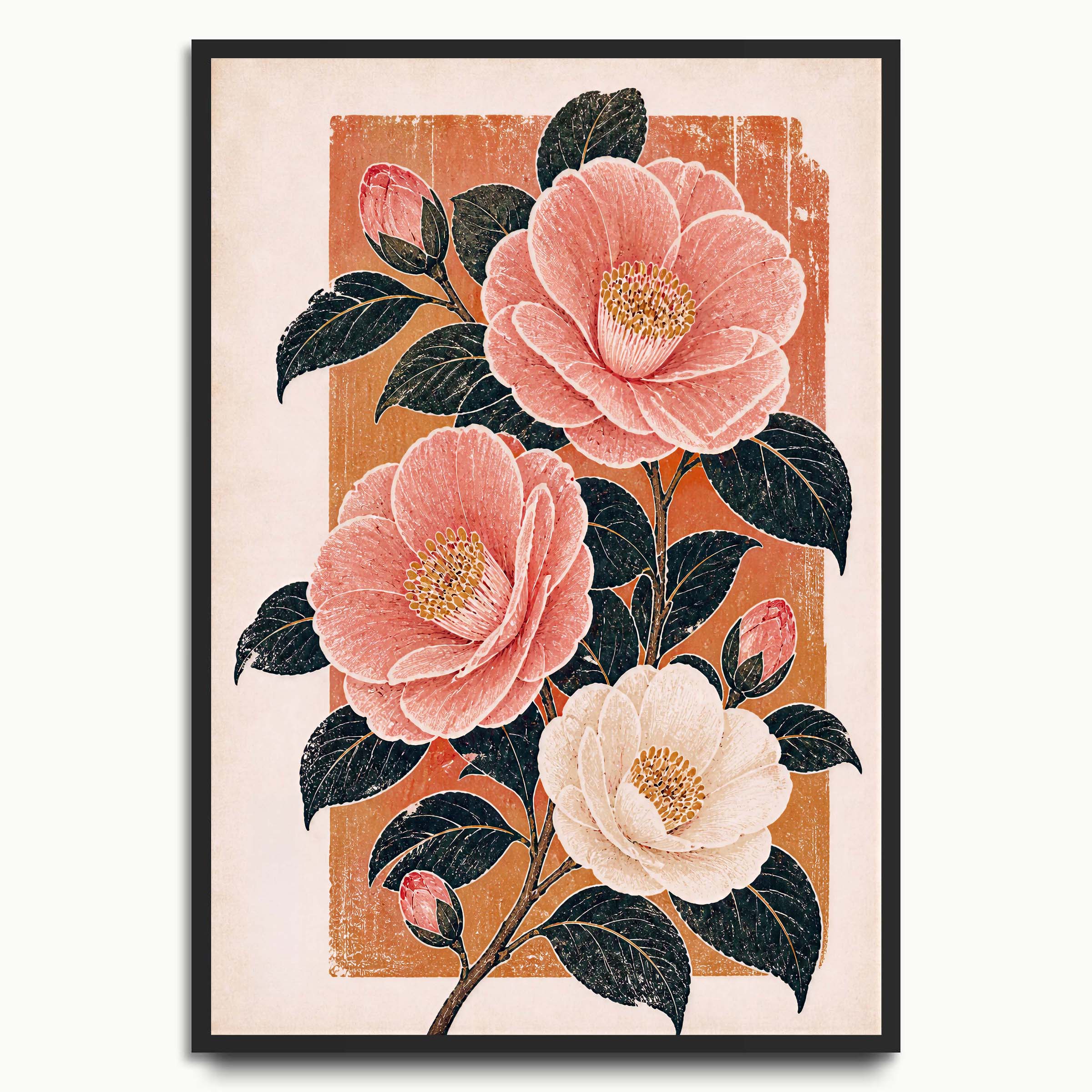 Vintage Camellia Bloom