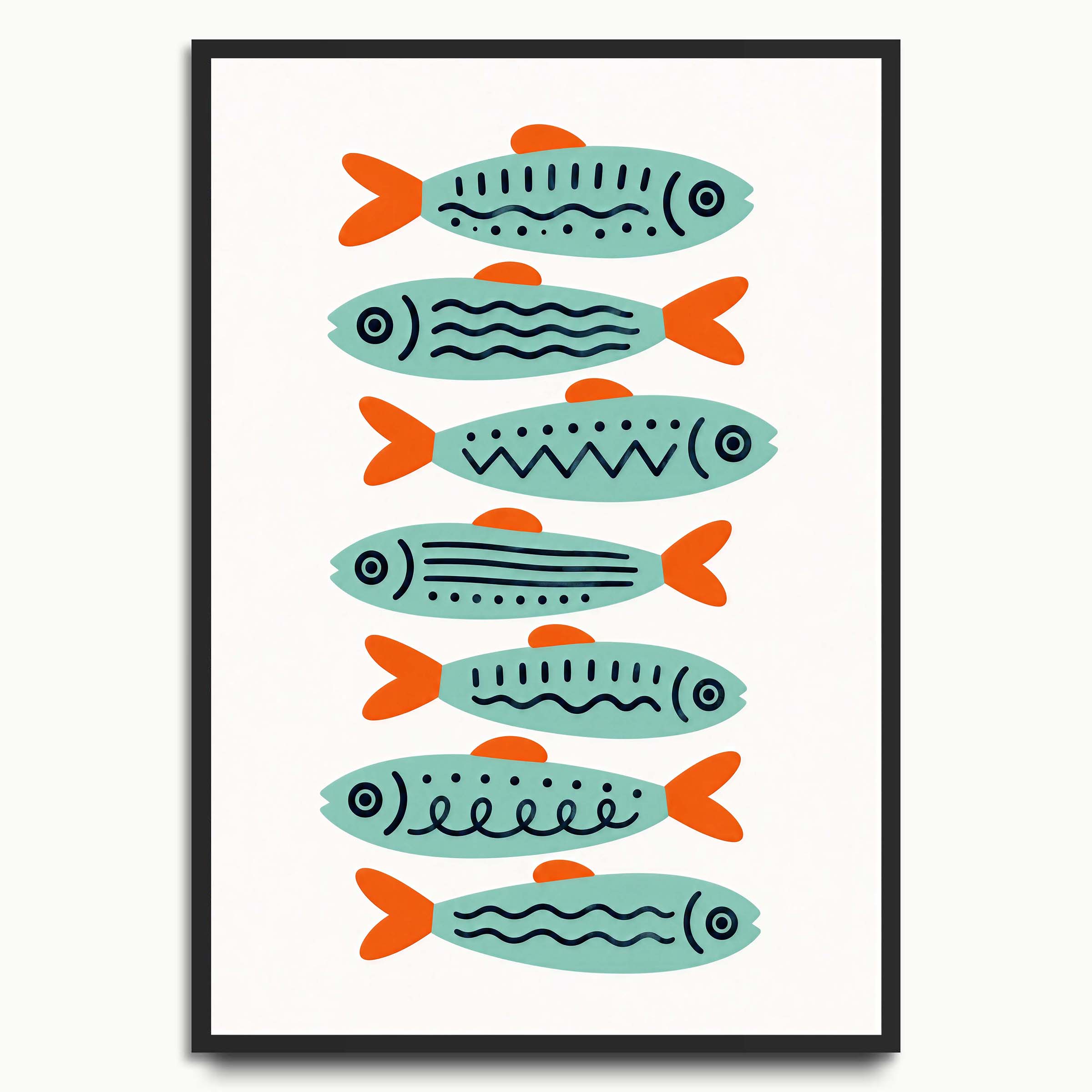 Scandi Fish Pattern