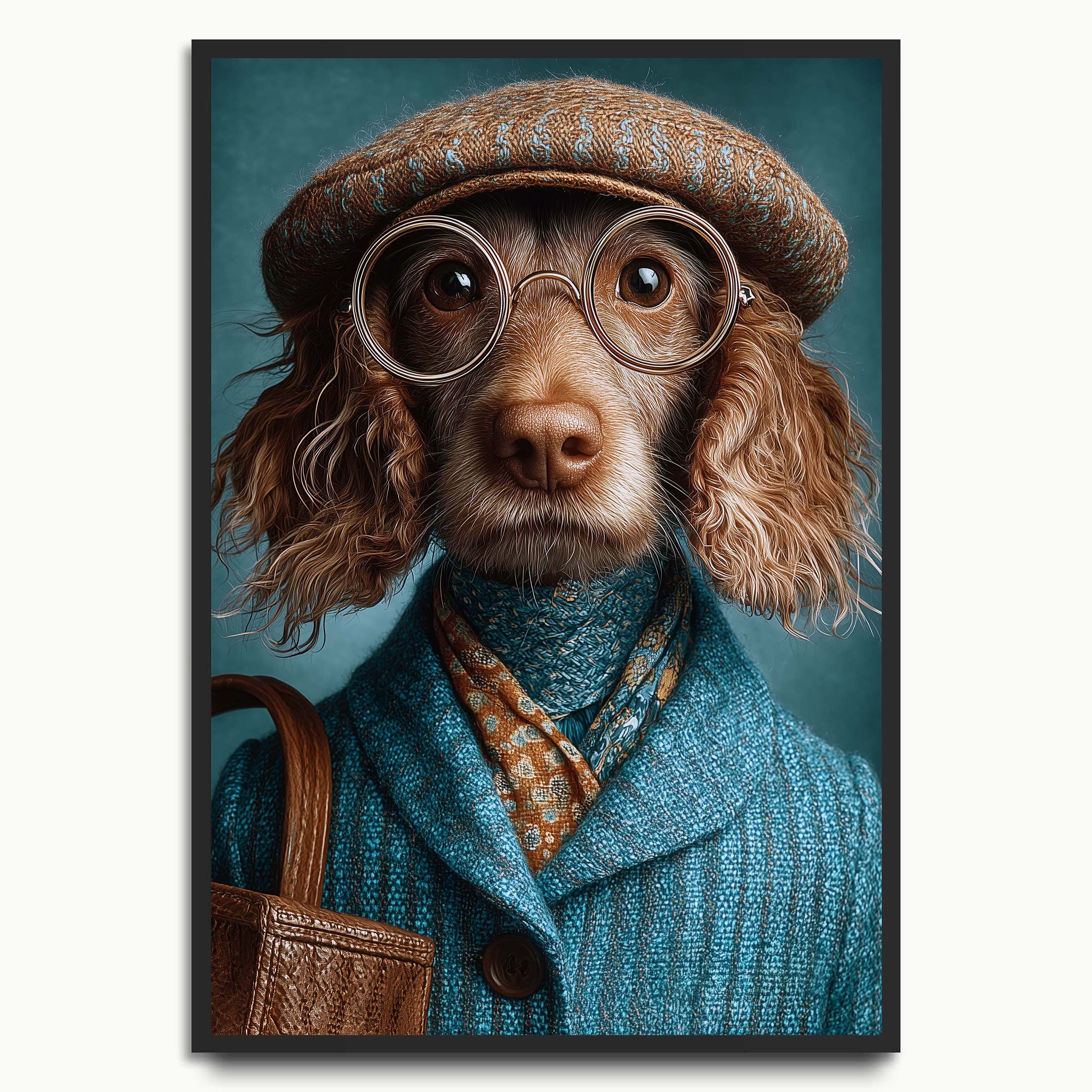 Dapper Dog in Glasses