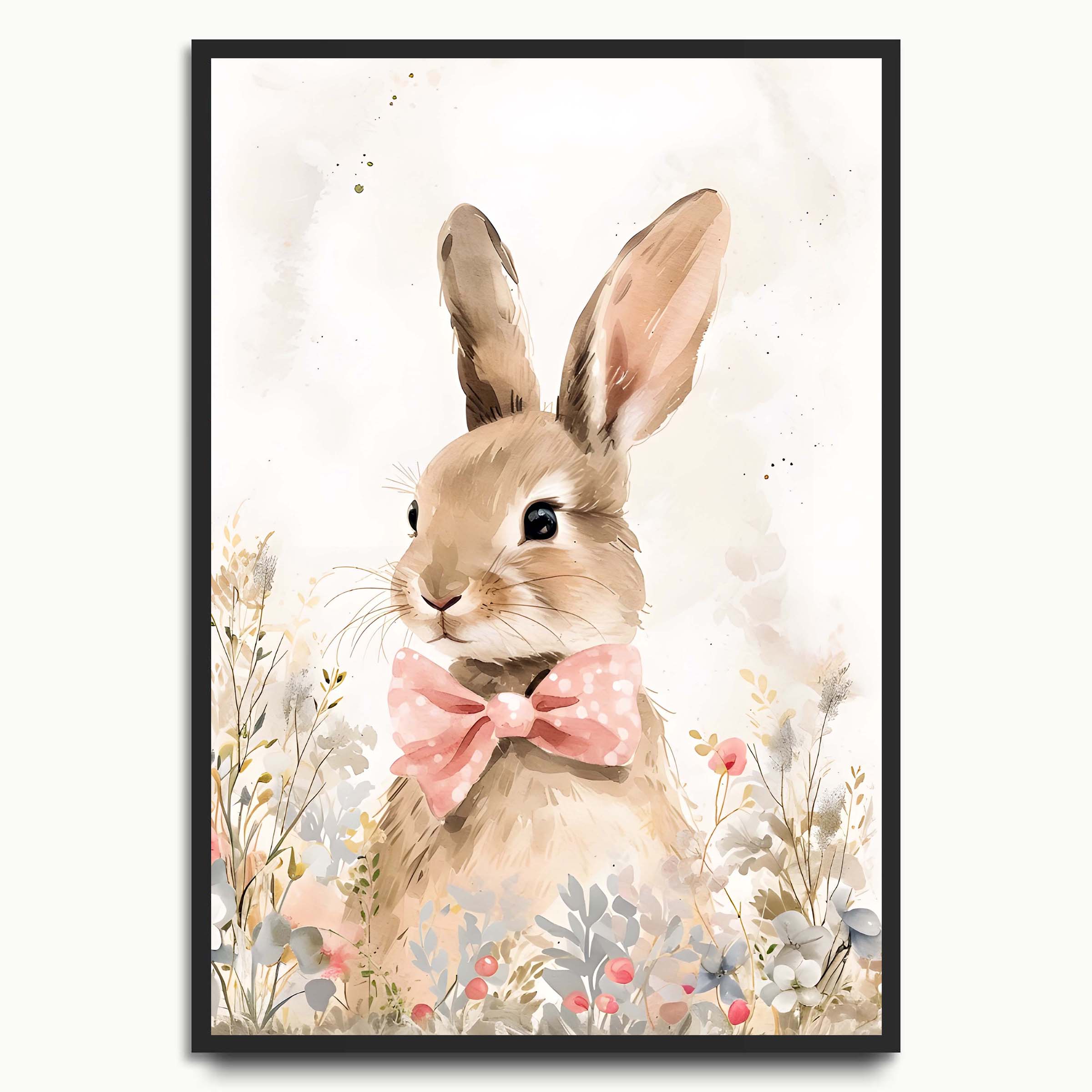 Bunny with Pink Bow