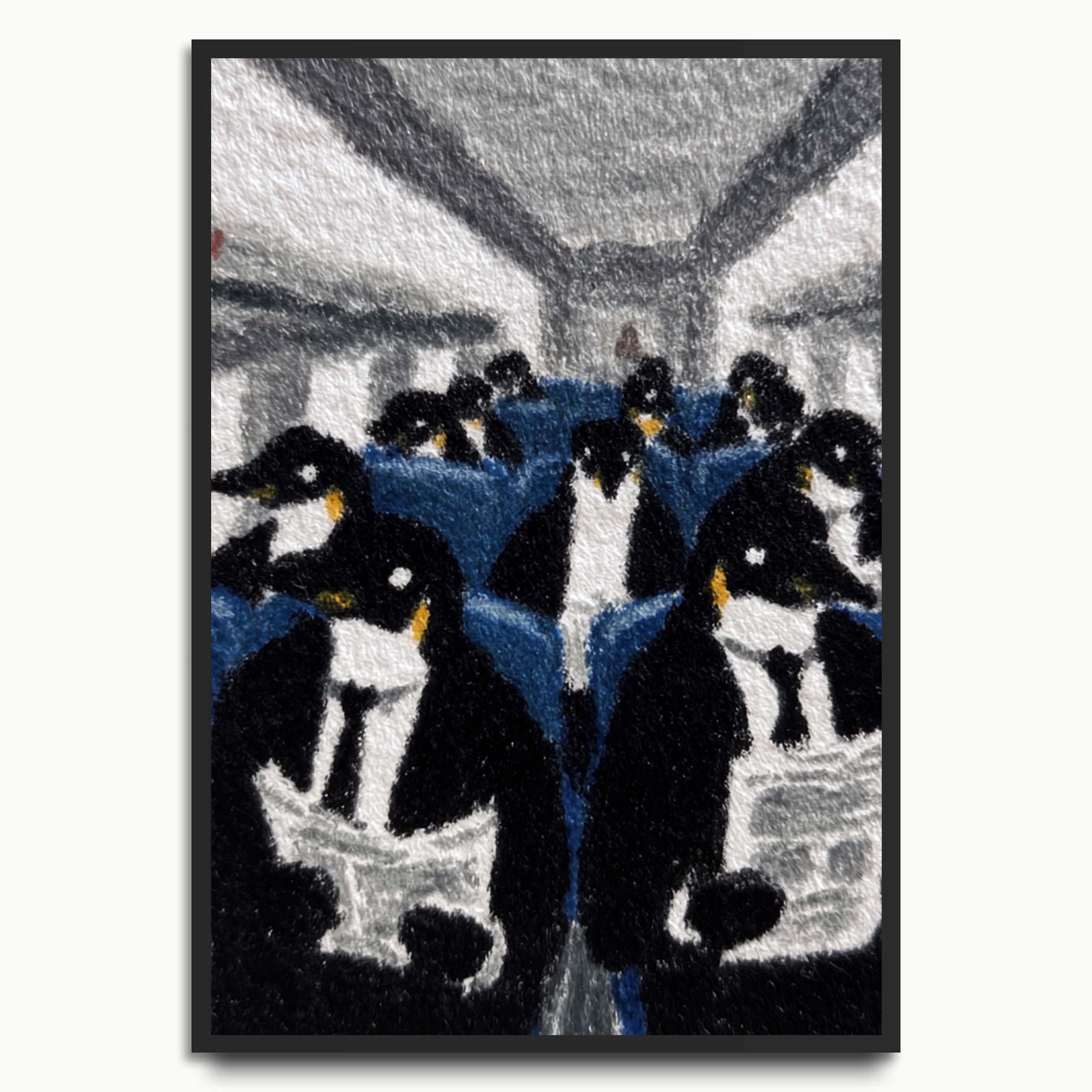 Penguins on a Train