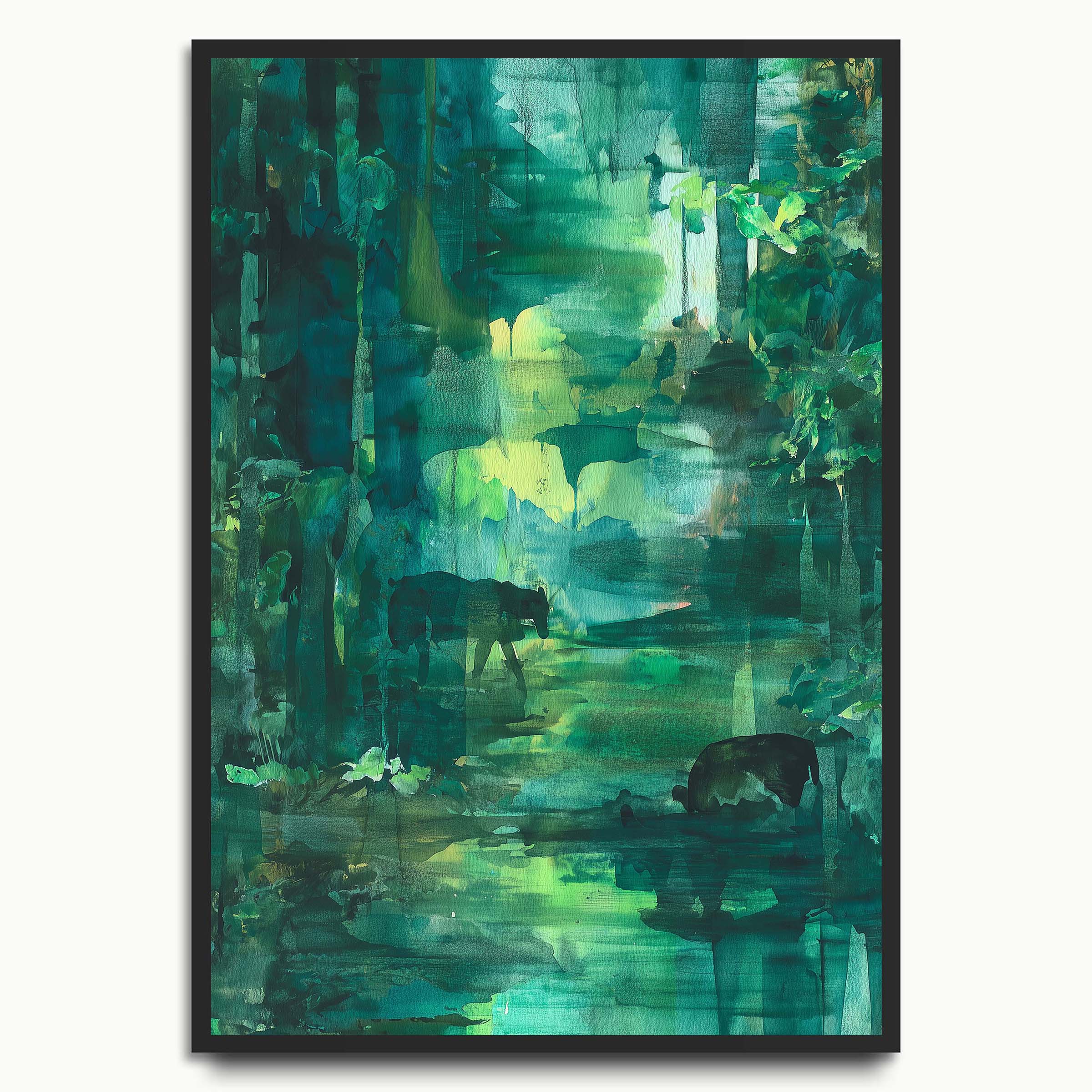 Emerald Rainy Street