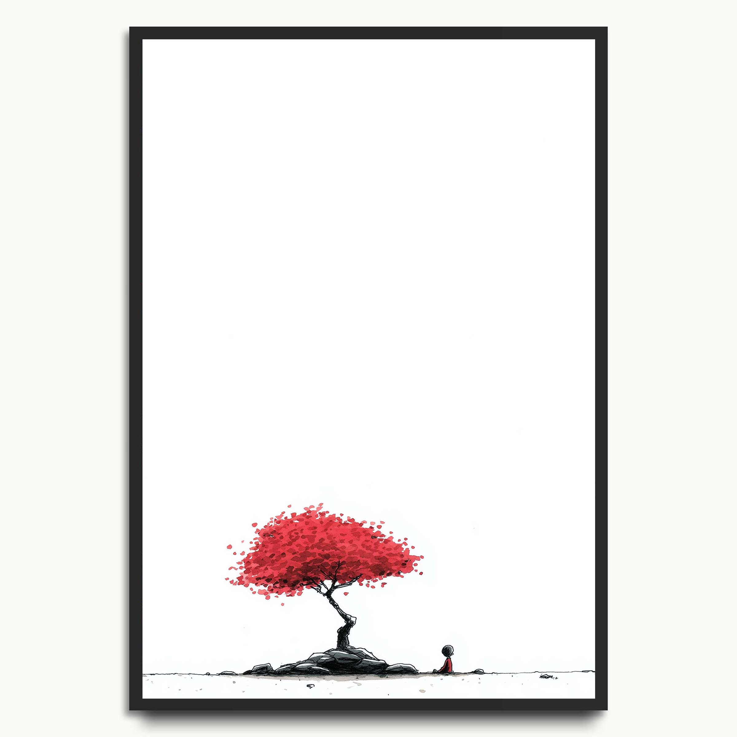 Lonely Red Tree