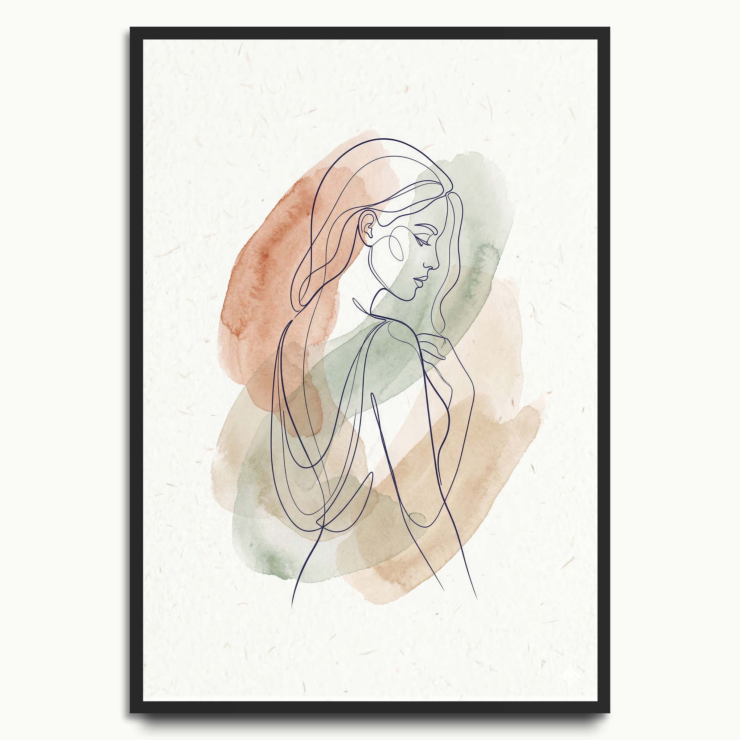 Pastel Figure Lines