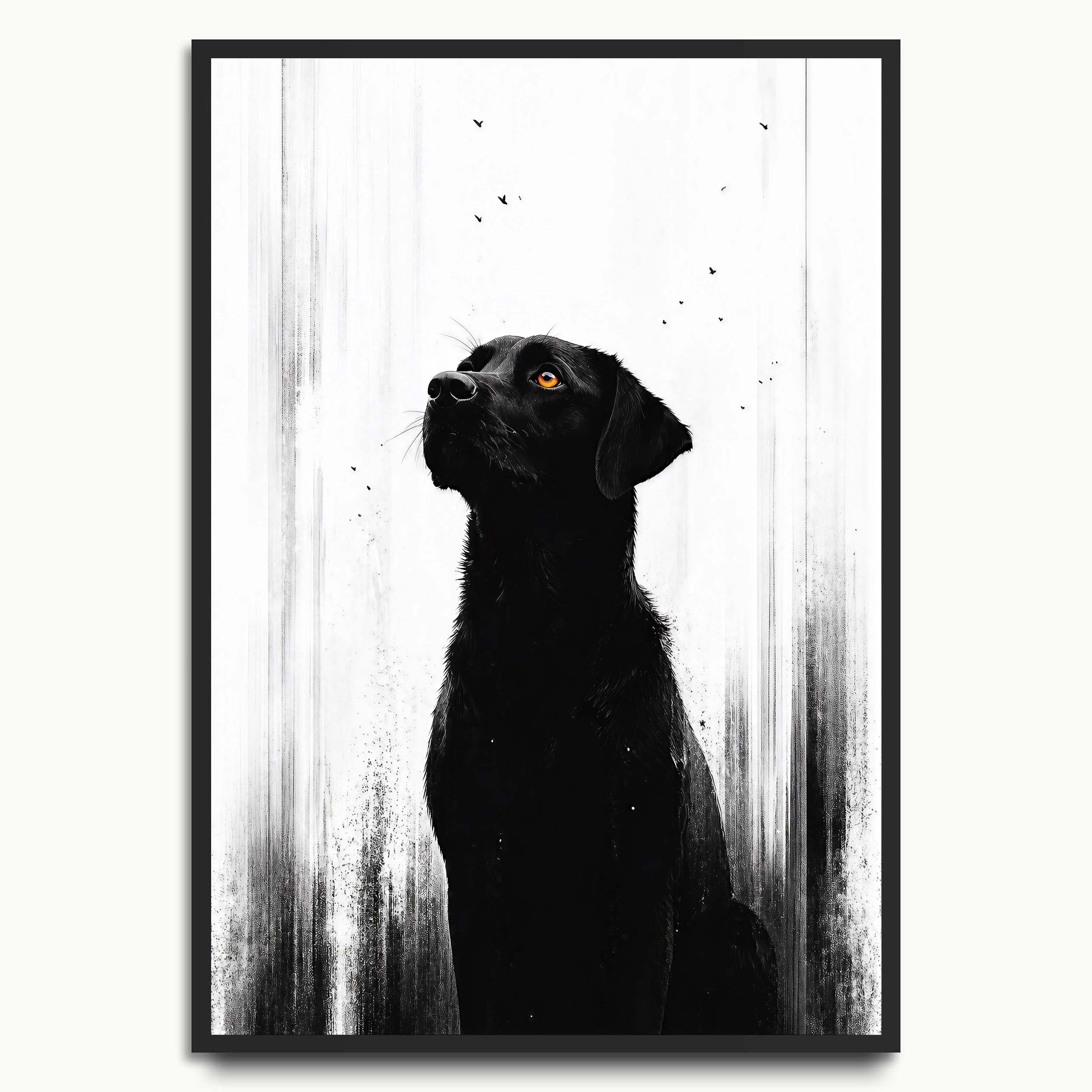 Ink Wash Black Dog