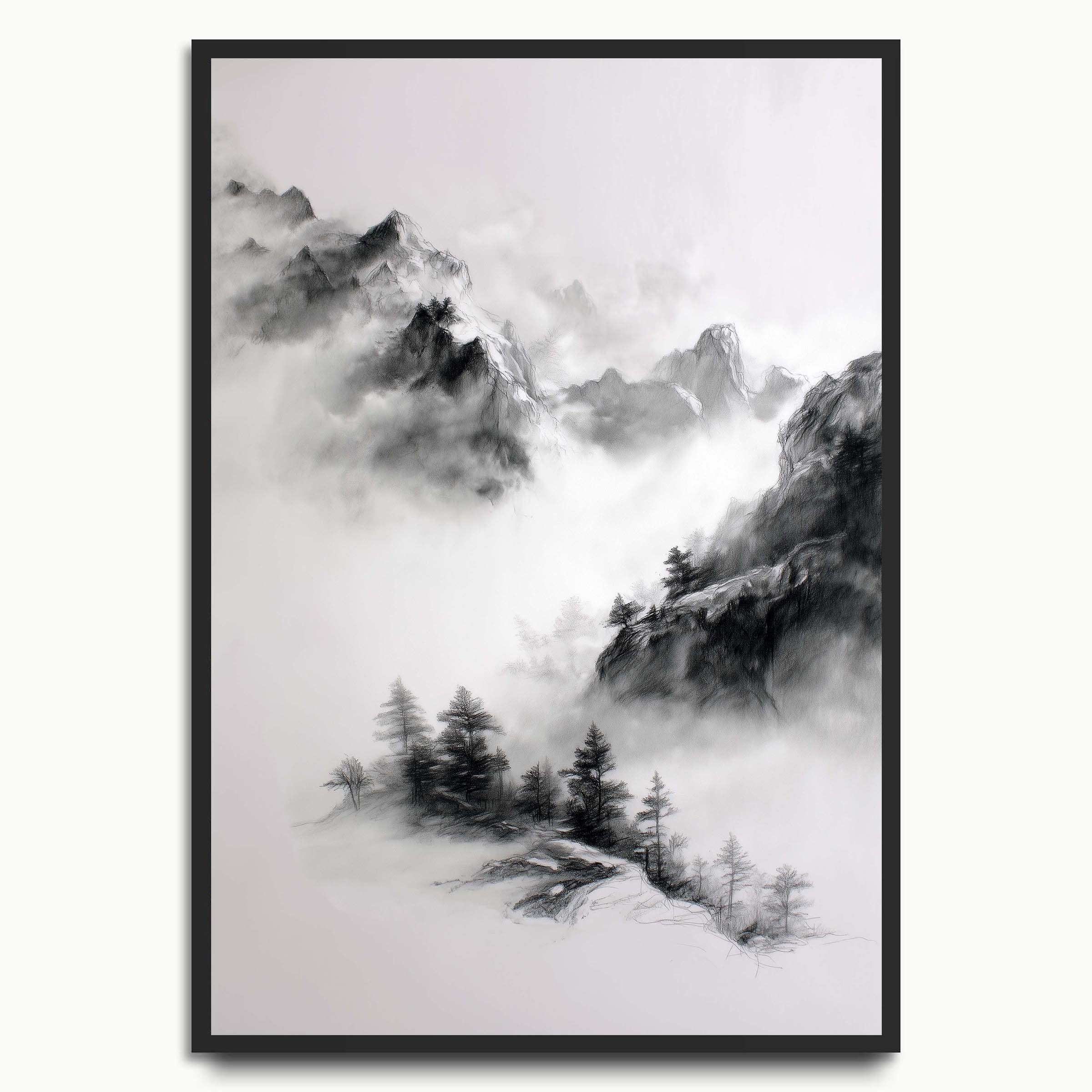 Misty Mountain Landscape