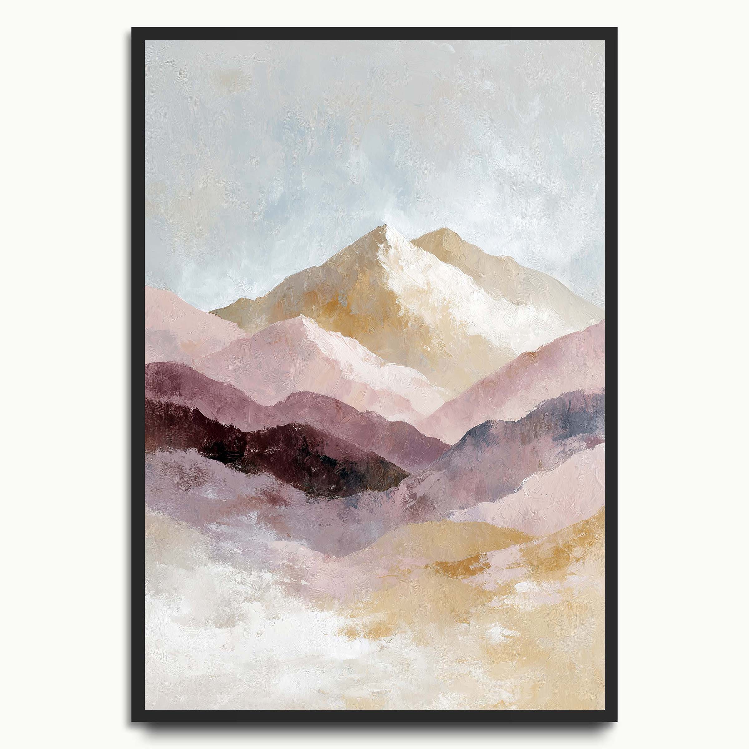 Pastel Mountain Landscape