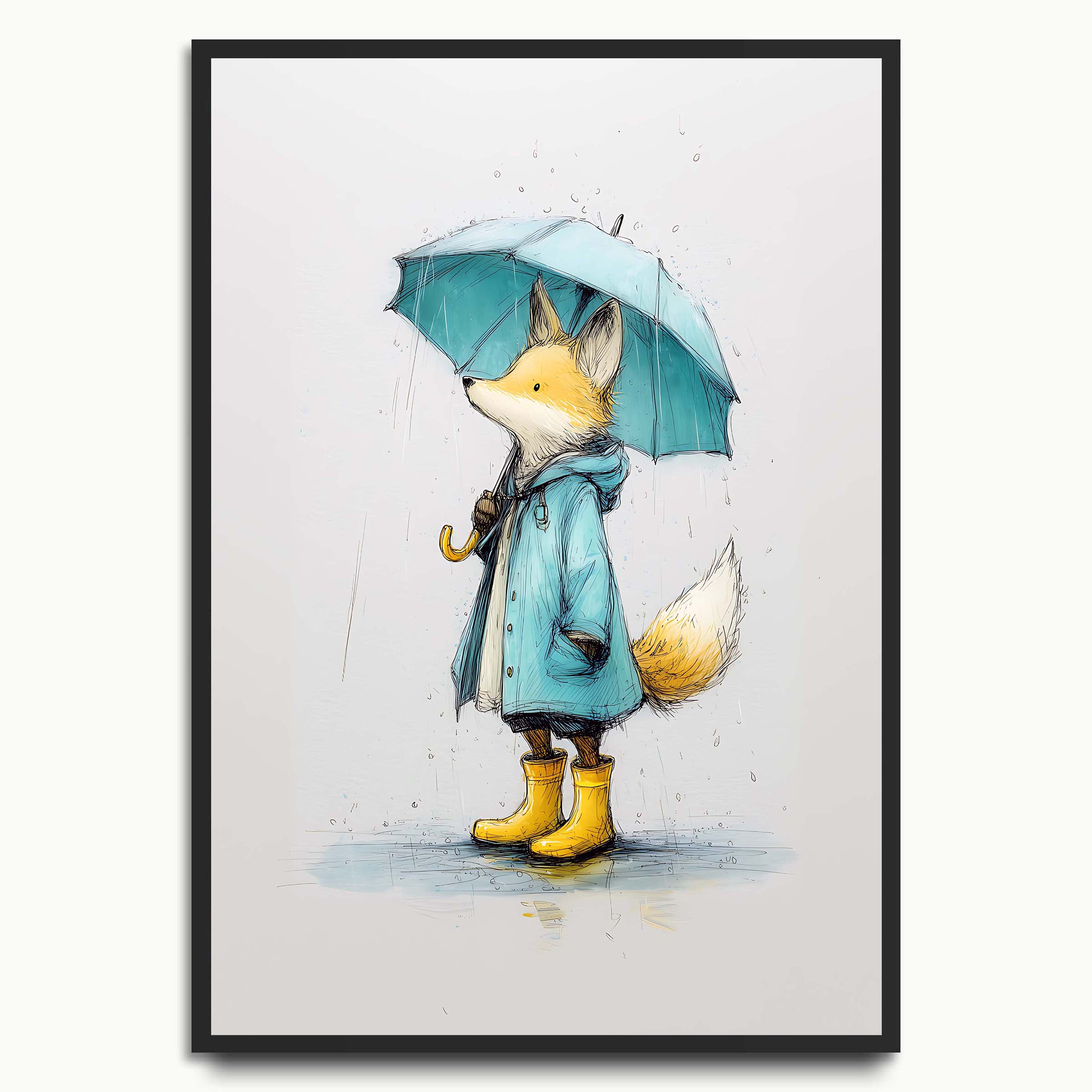 Fox in Raincoat