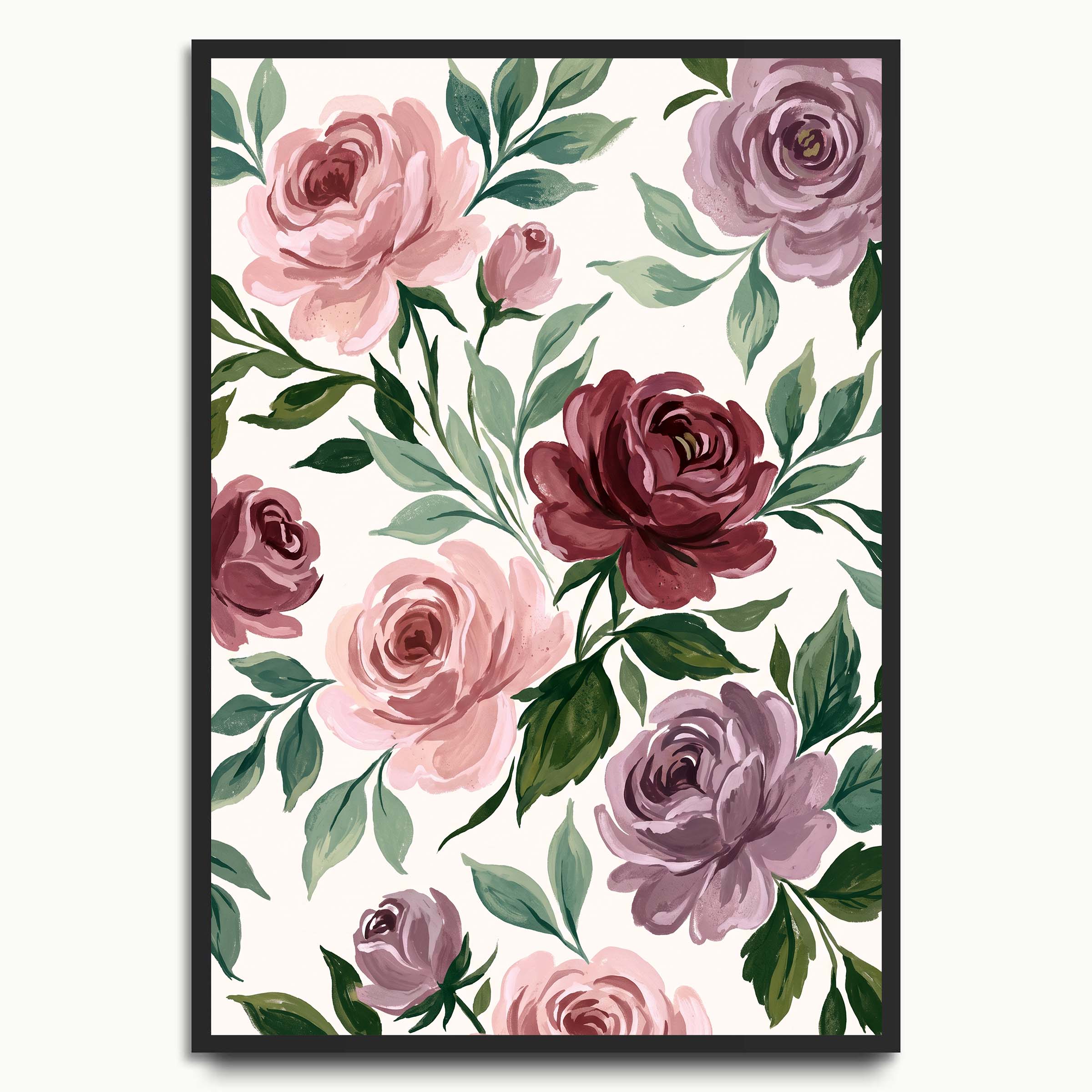 Watercolour Rose Garden