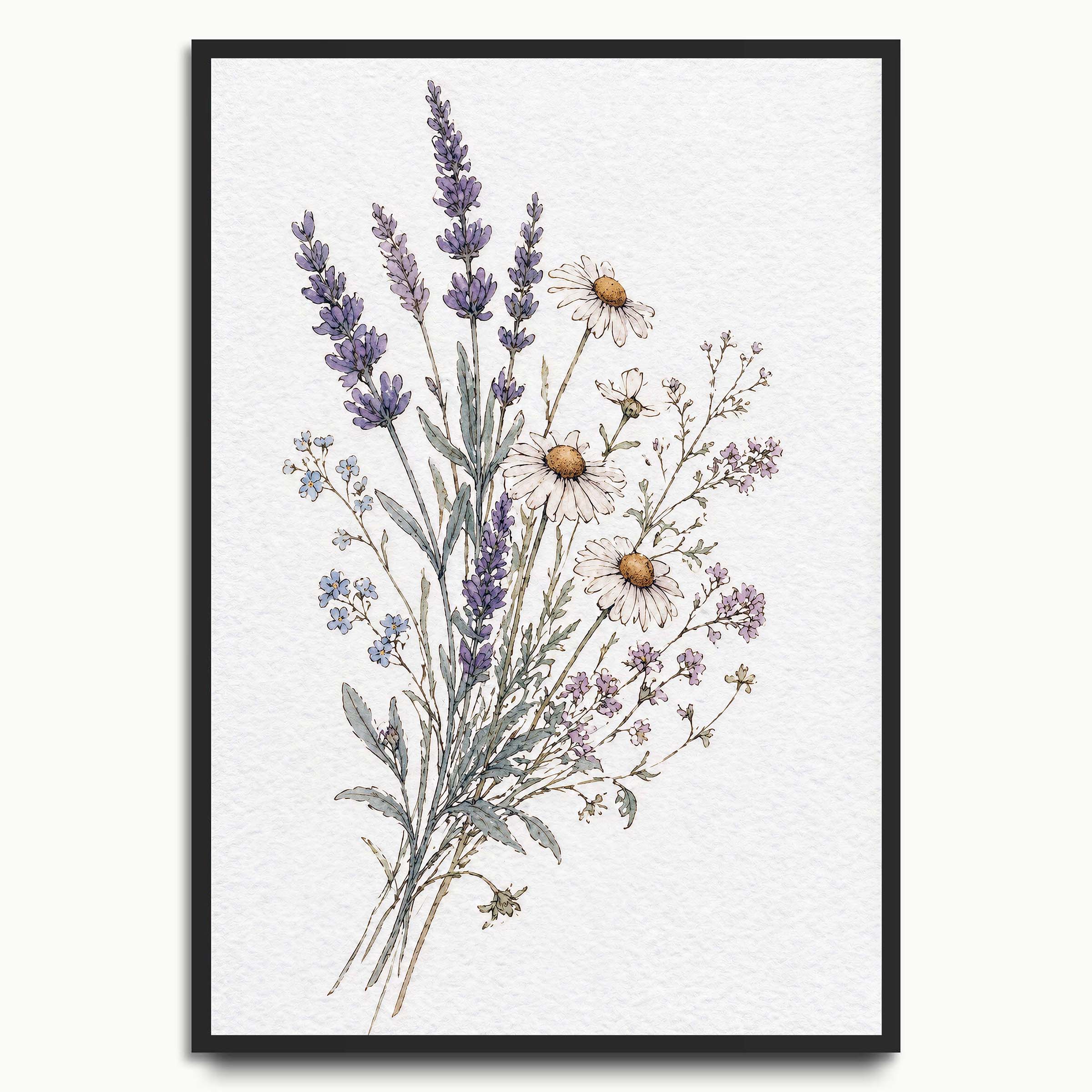 Lavender Wildflower Spray