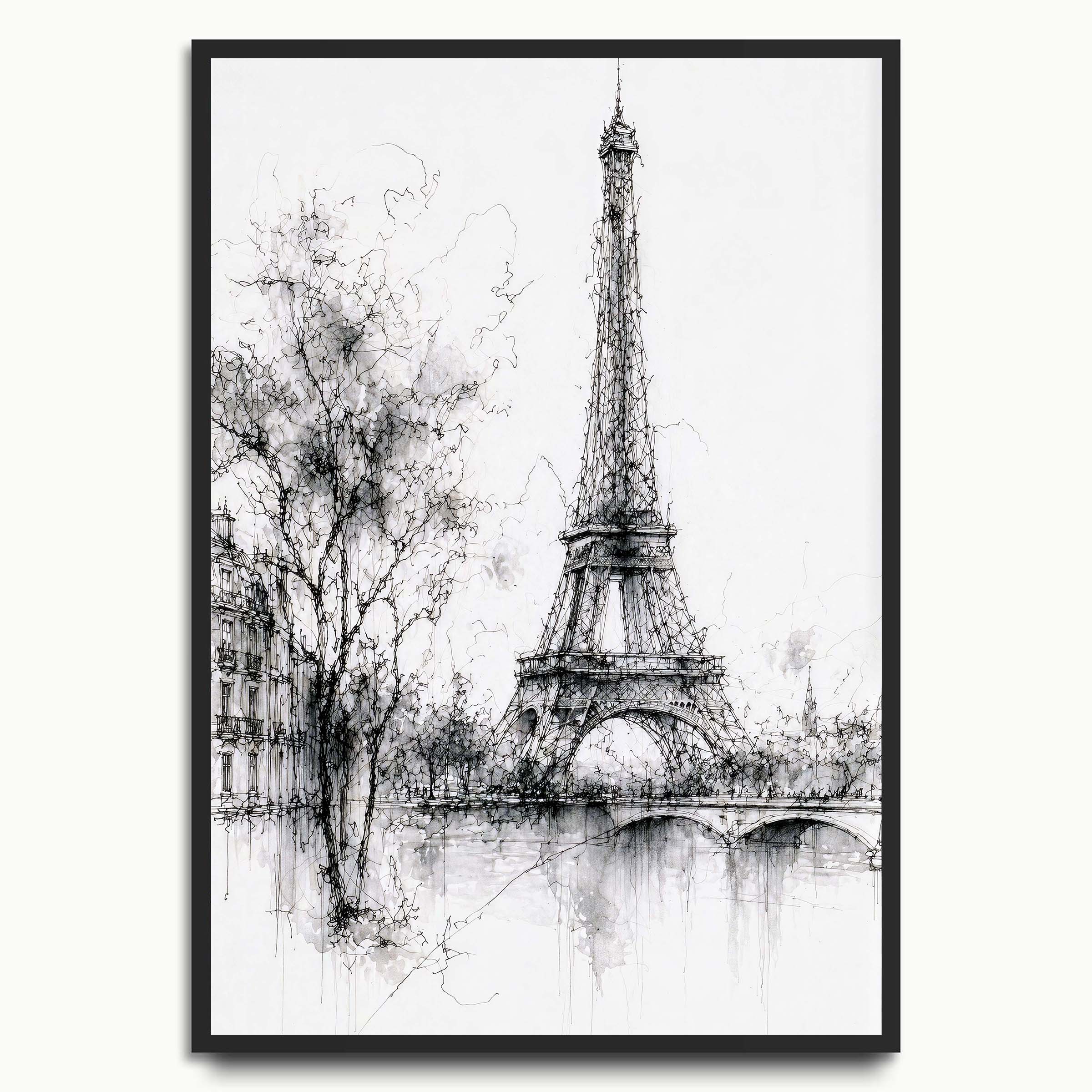 Minimalist Eiffel Tower
