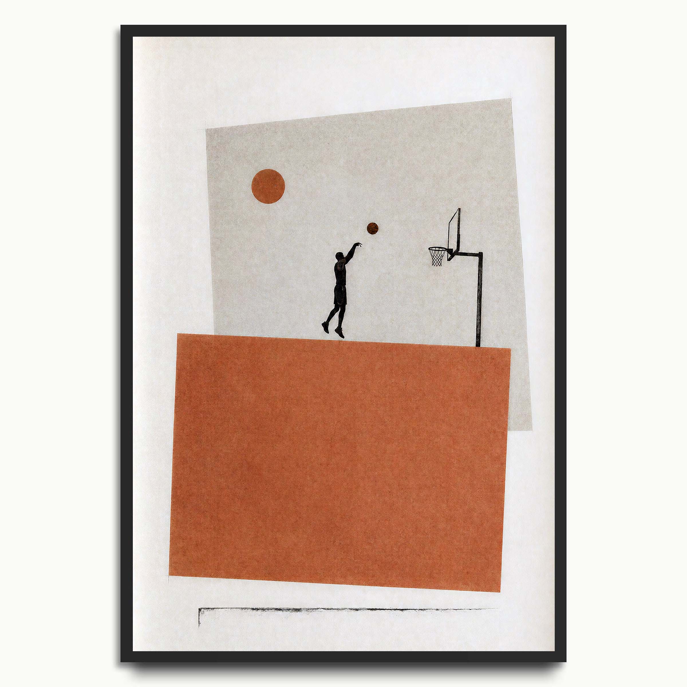 Orange Block Basketball