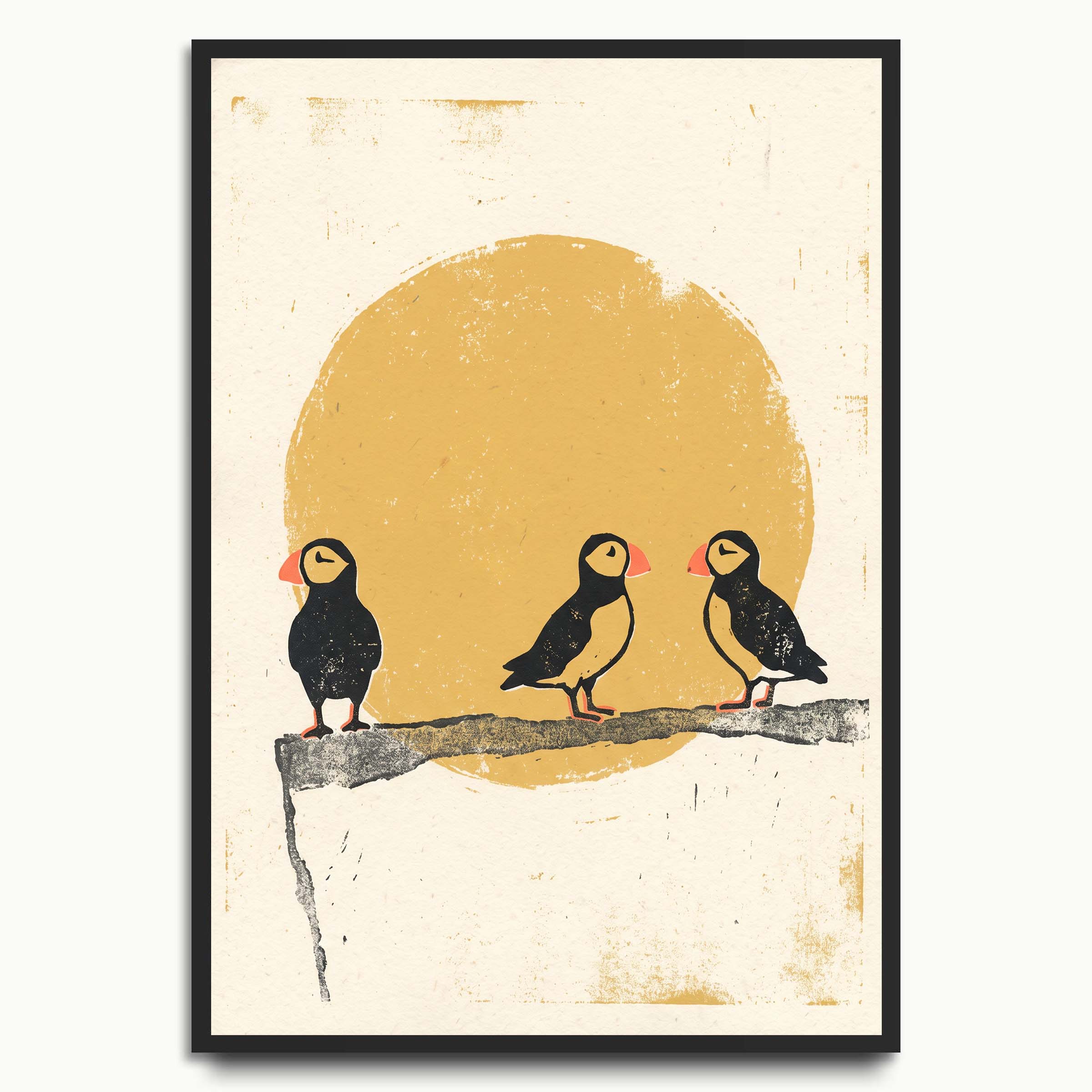Puffins at Golden Hour