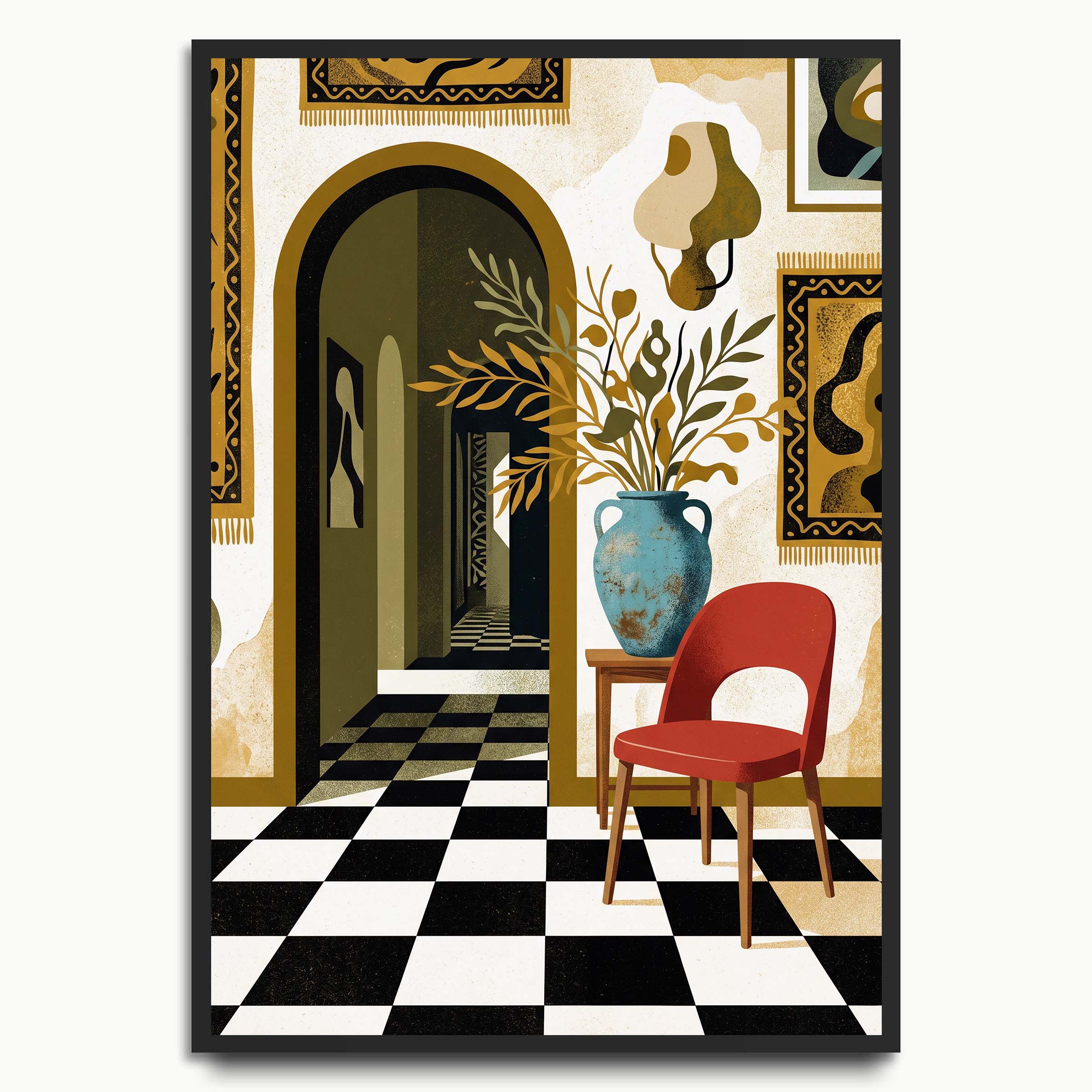 Retro Interior Passage