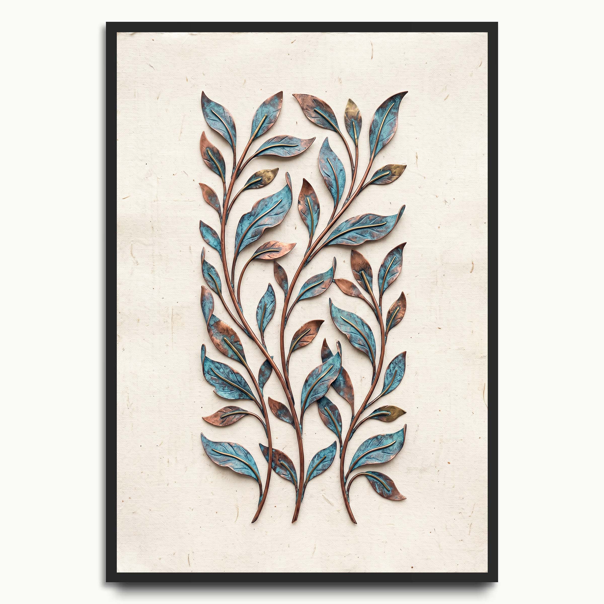 Verdigris Leaves