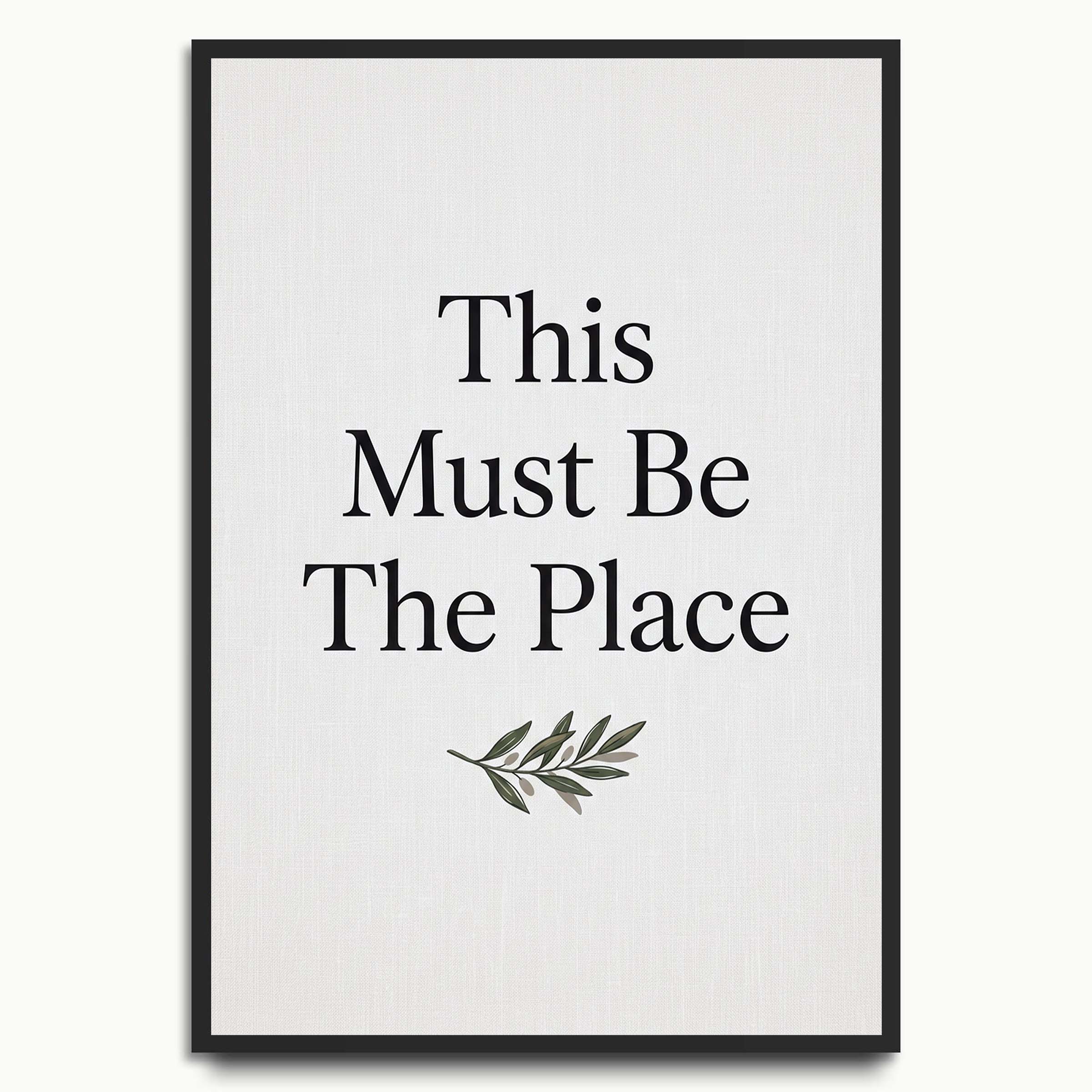 This Must Be the Place