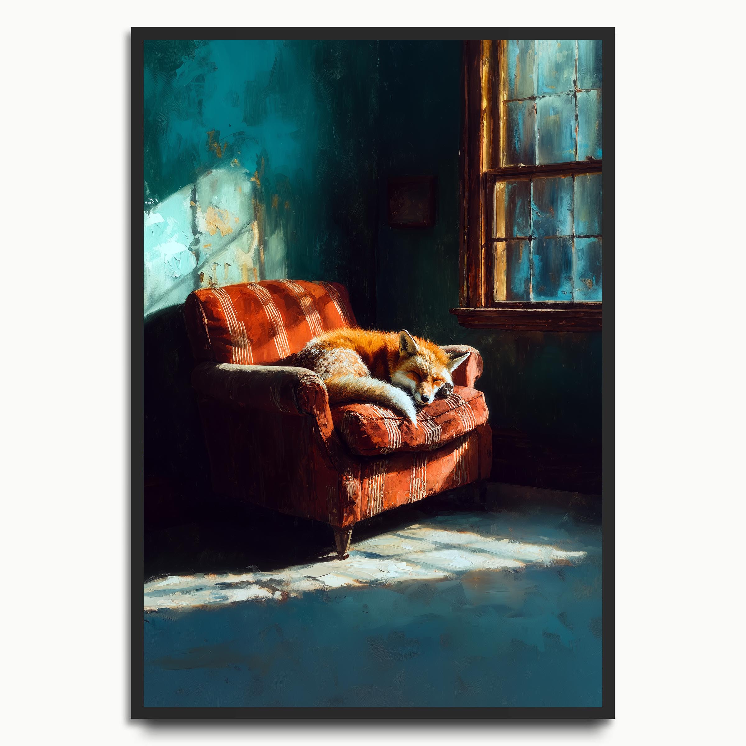 Cosy Sleeping Fox Armchair