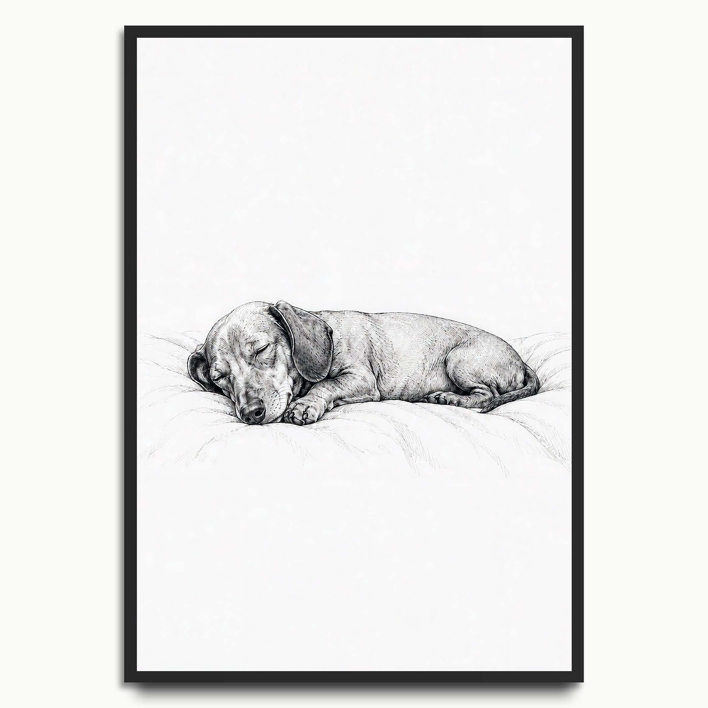 Sleeping Spaniel Sketch