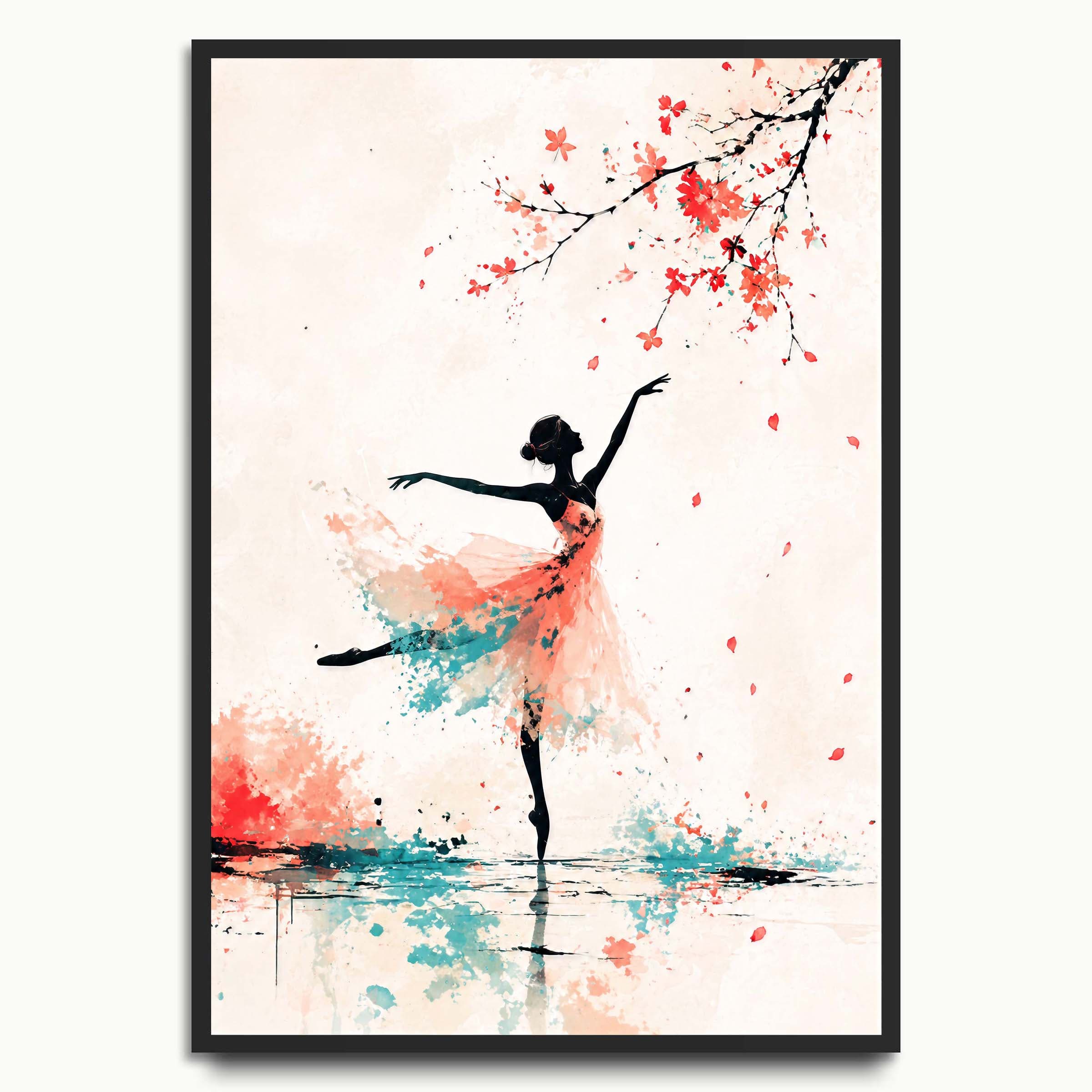 Watercolour Ballerina portrait & figure prints