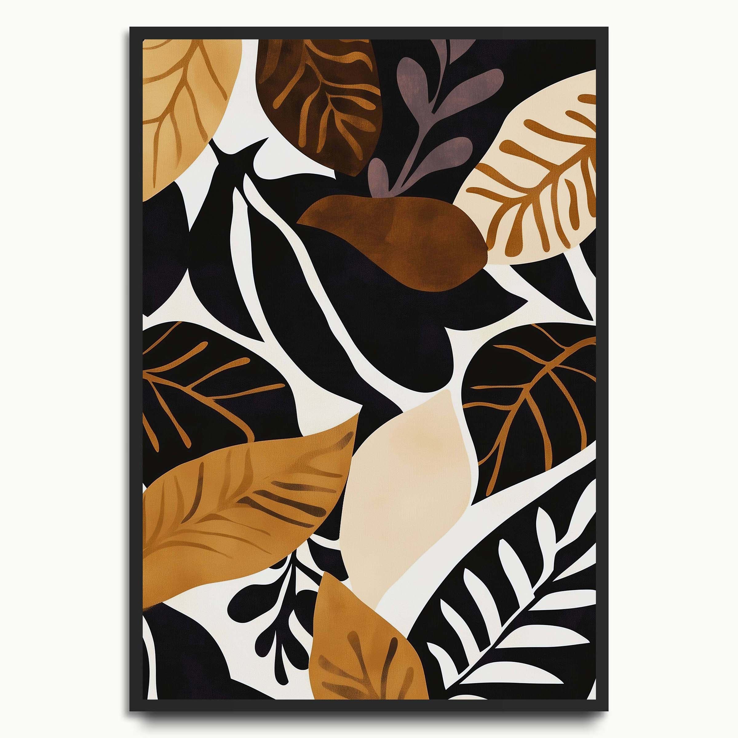 Golden Foliage botanical & flower prints