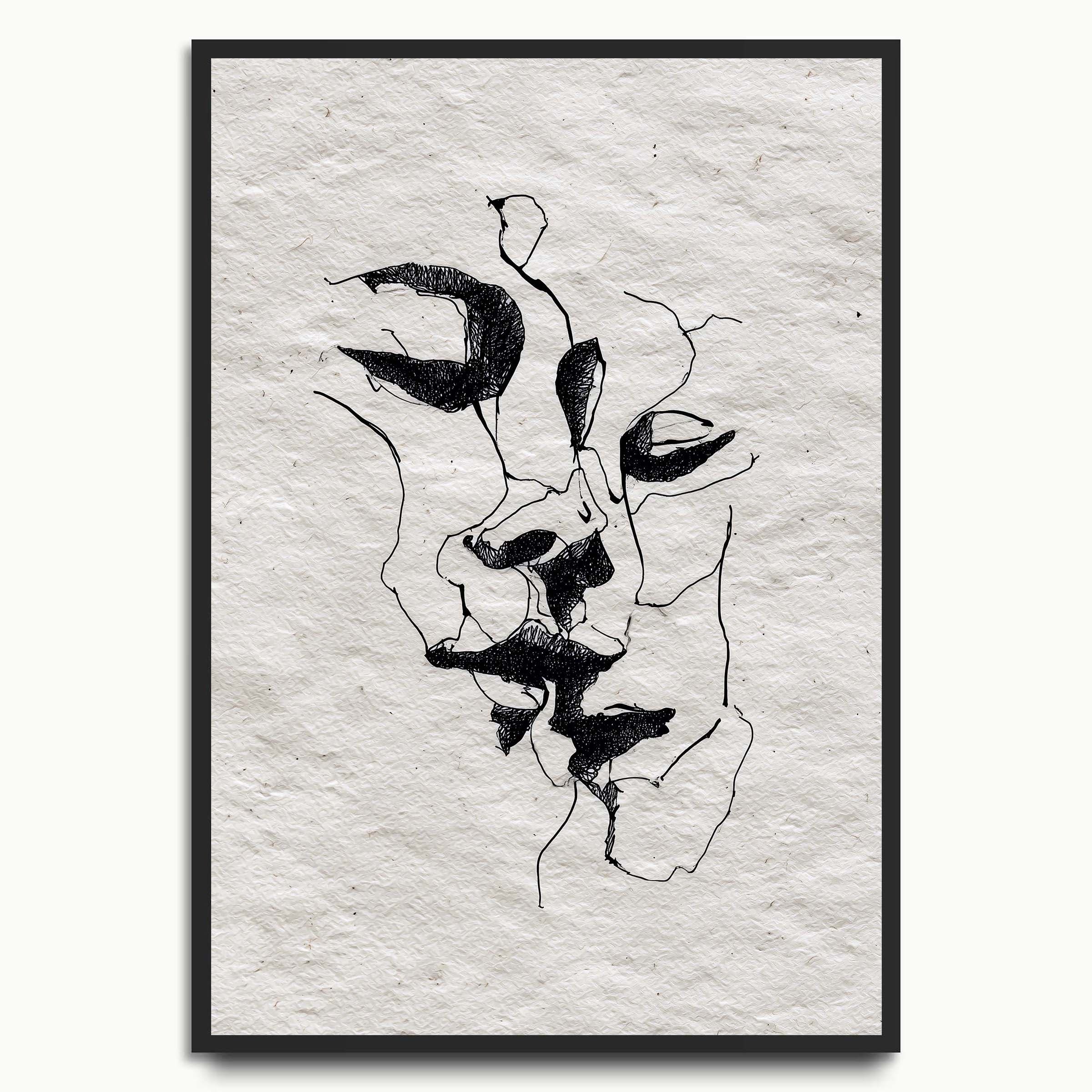 Fragmented Face portrait & figure prints