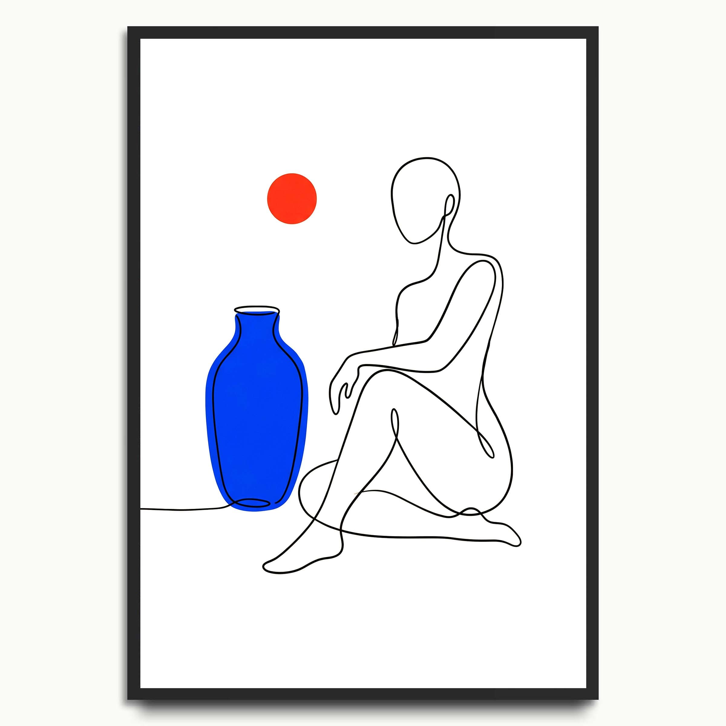 Blue Vase Muse portrait & figure prints