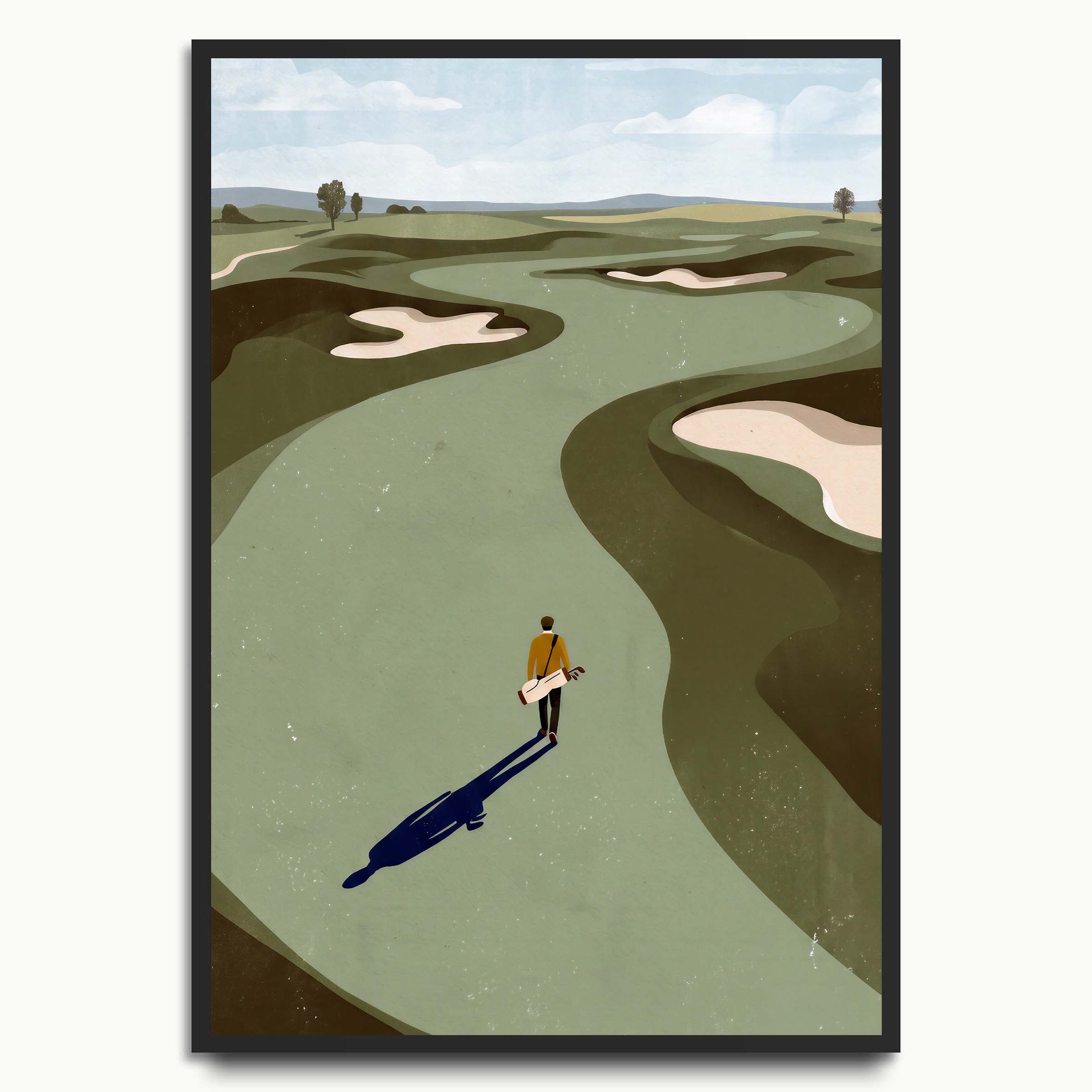 Golf Course Wander landscape art prints