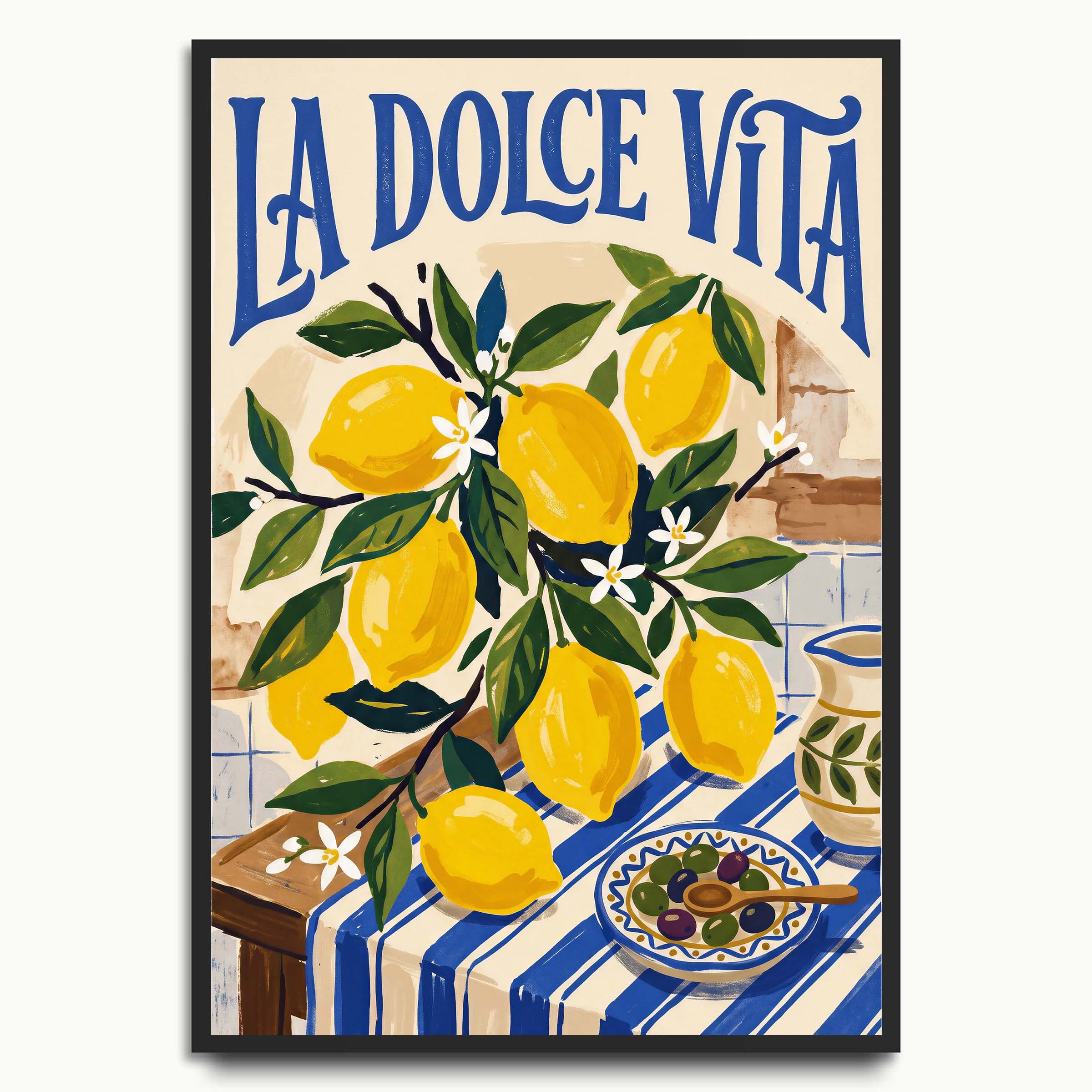 La Dolce Vita Lemons typography prints