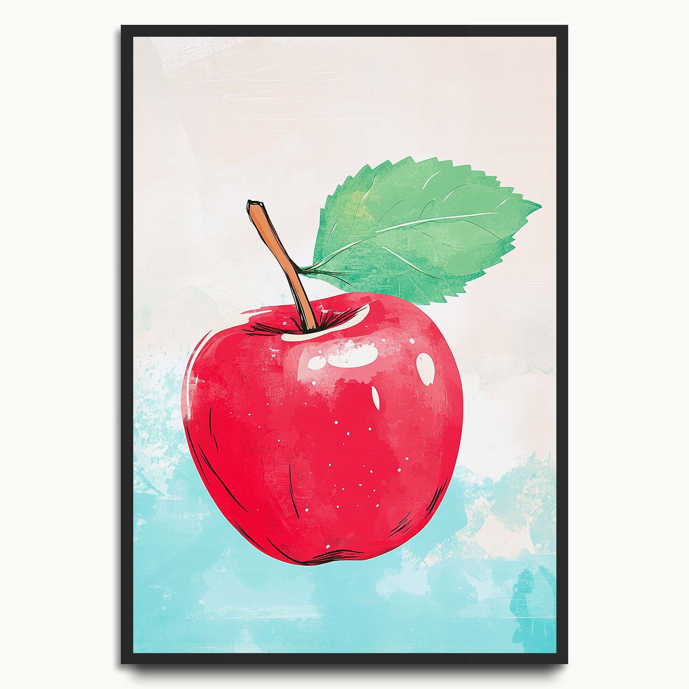 Watercolour Apple food & drink prints