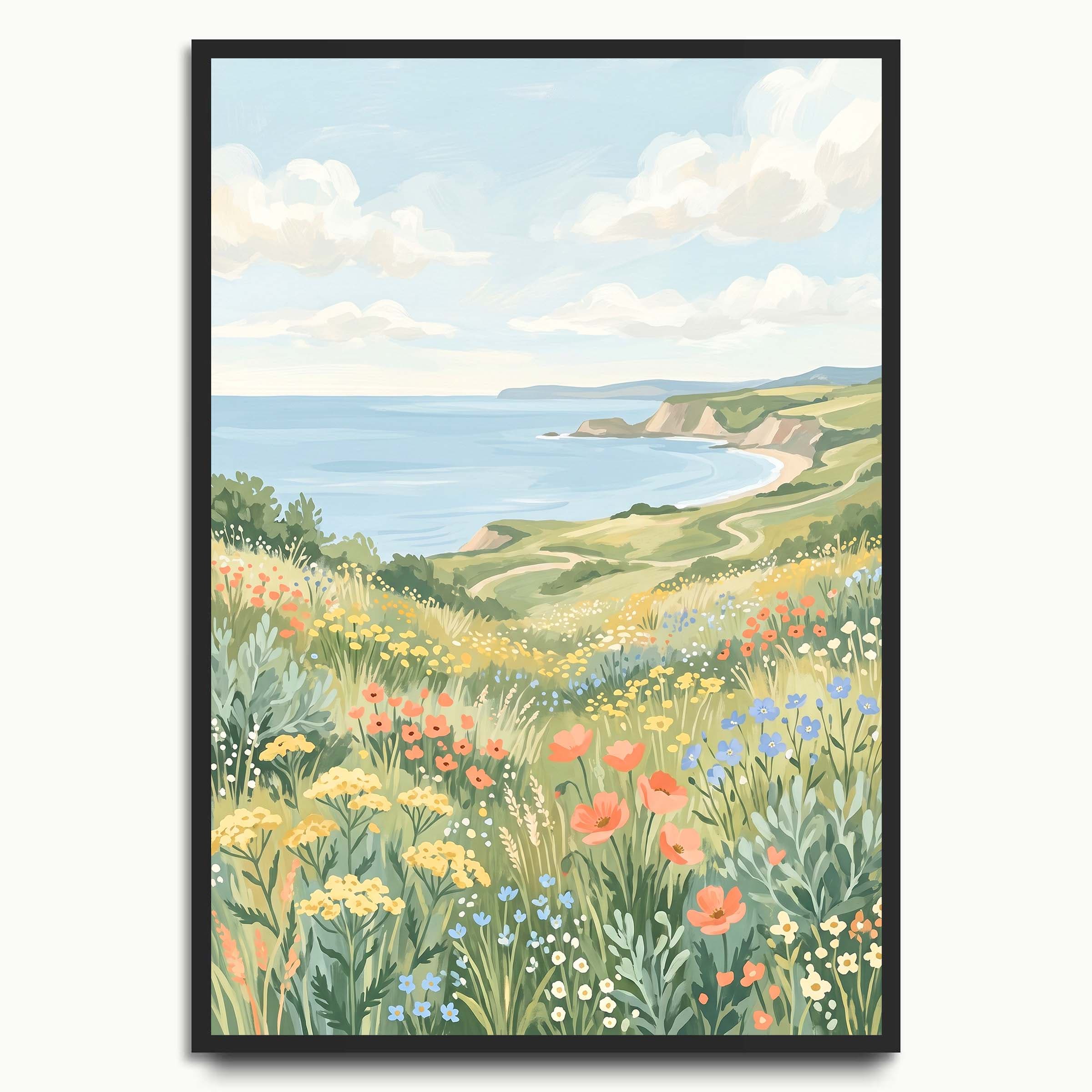 Wildflower Coast landscape art prints