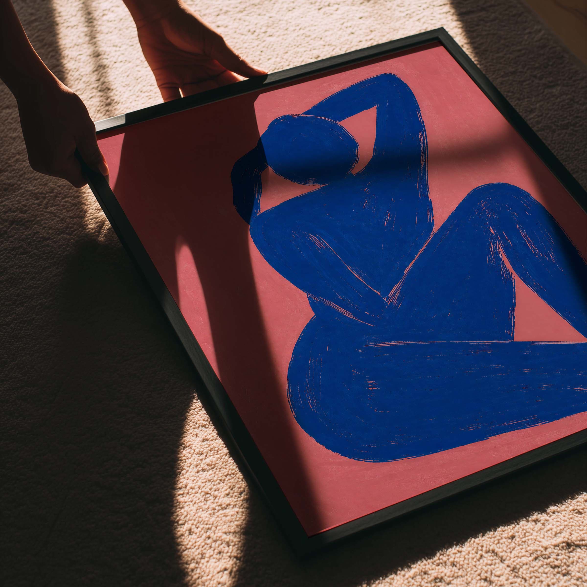 Blue Reclining Figure