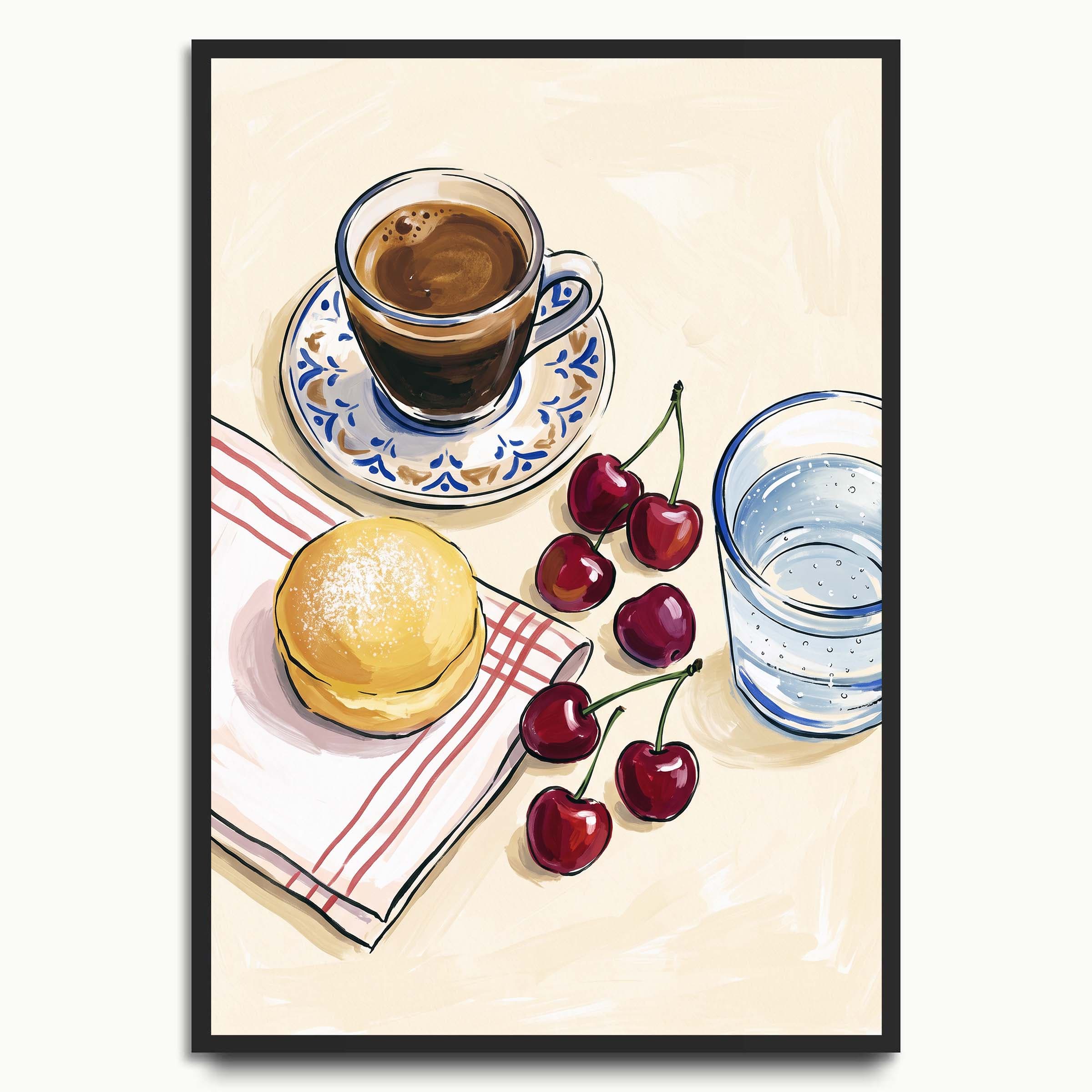 Coffee and Cherries food & drink prints