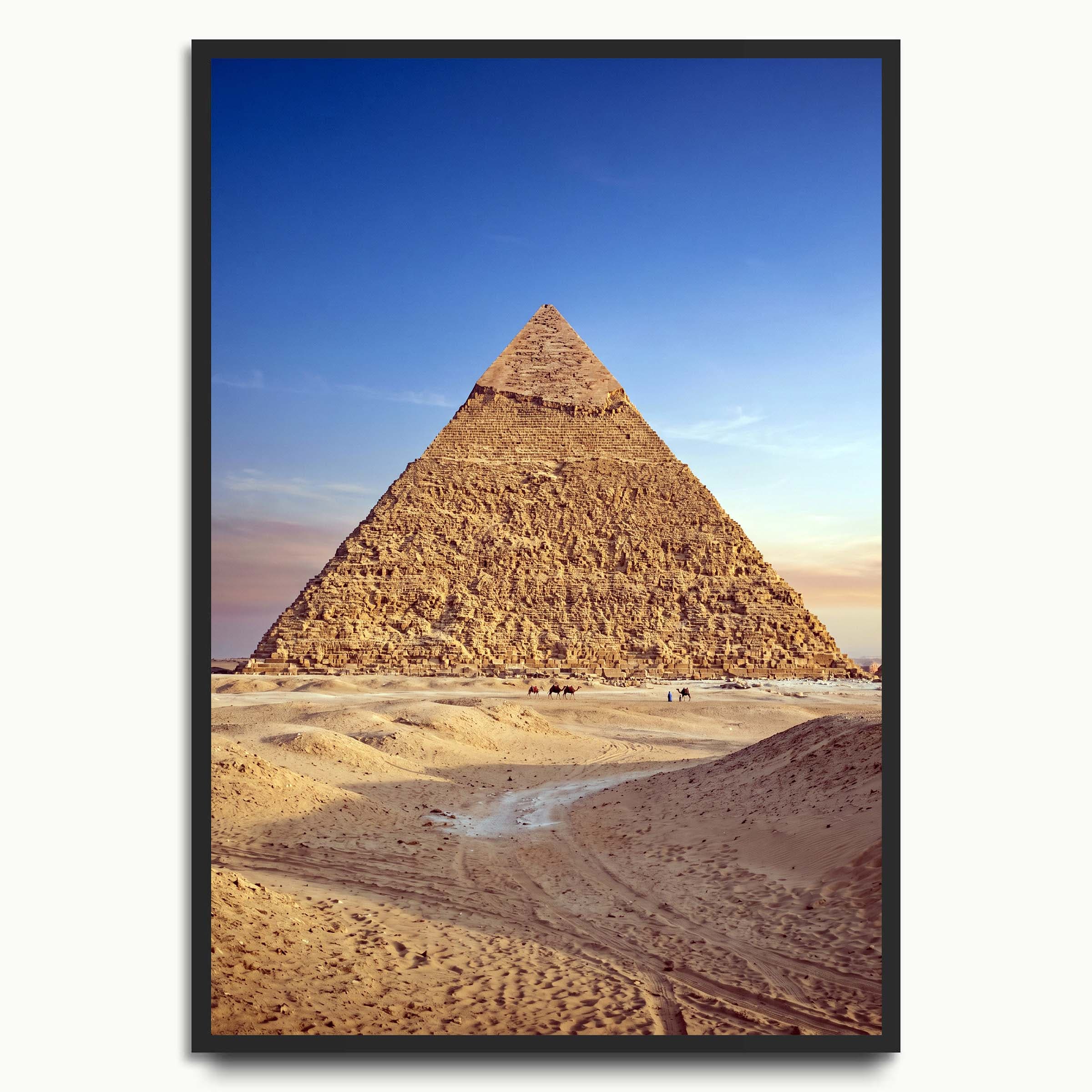 Pyramid Under Blue Sky landscape art prints