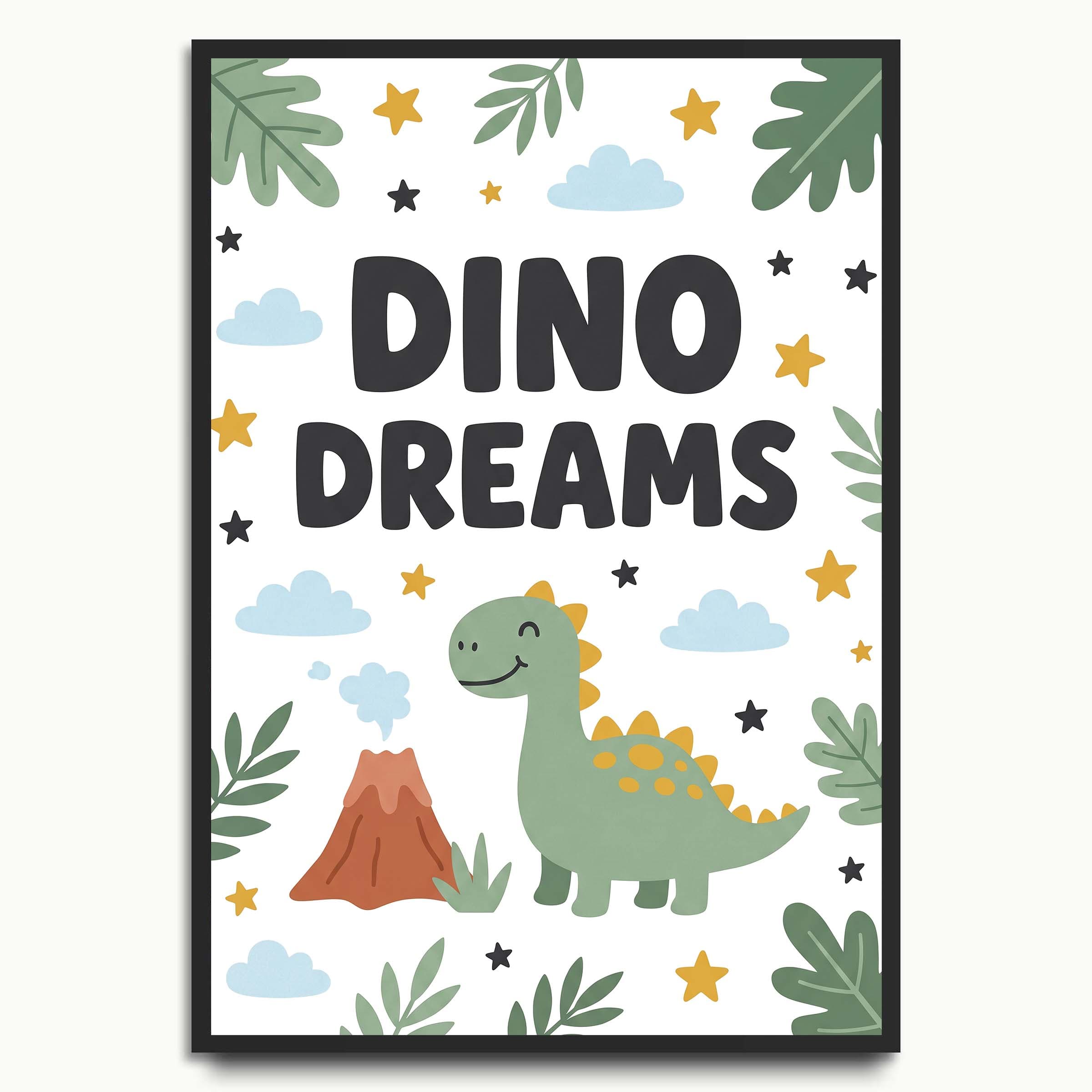 Dino Dreams typography prints