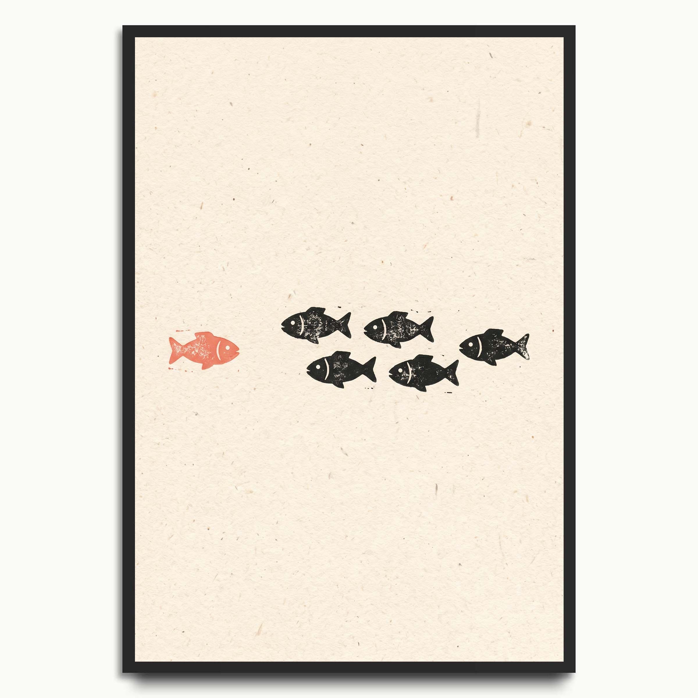Odd Fish Out animal art prints
