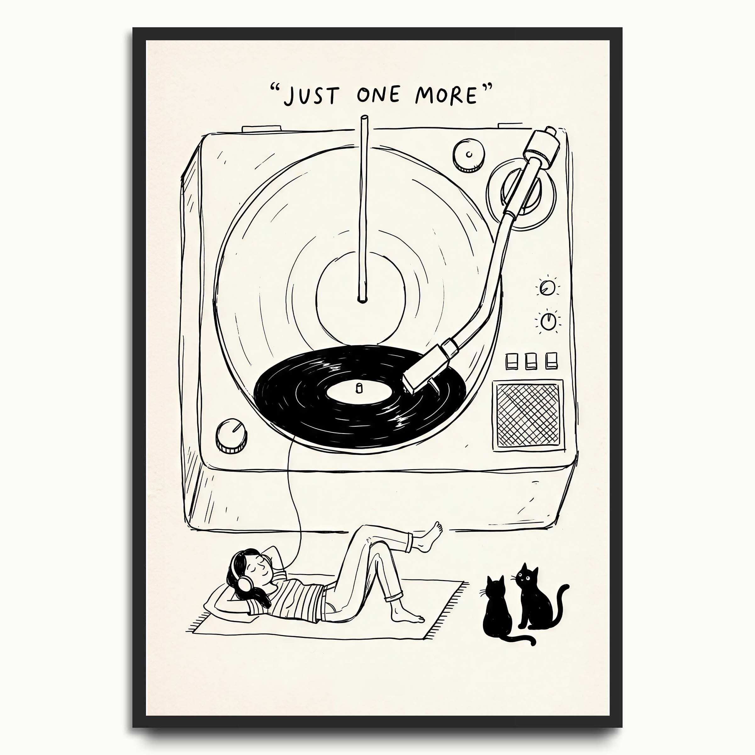 One More Record typography prints