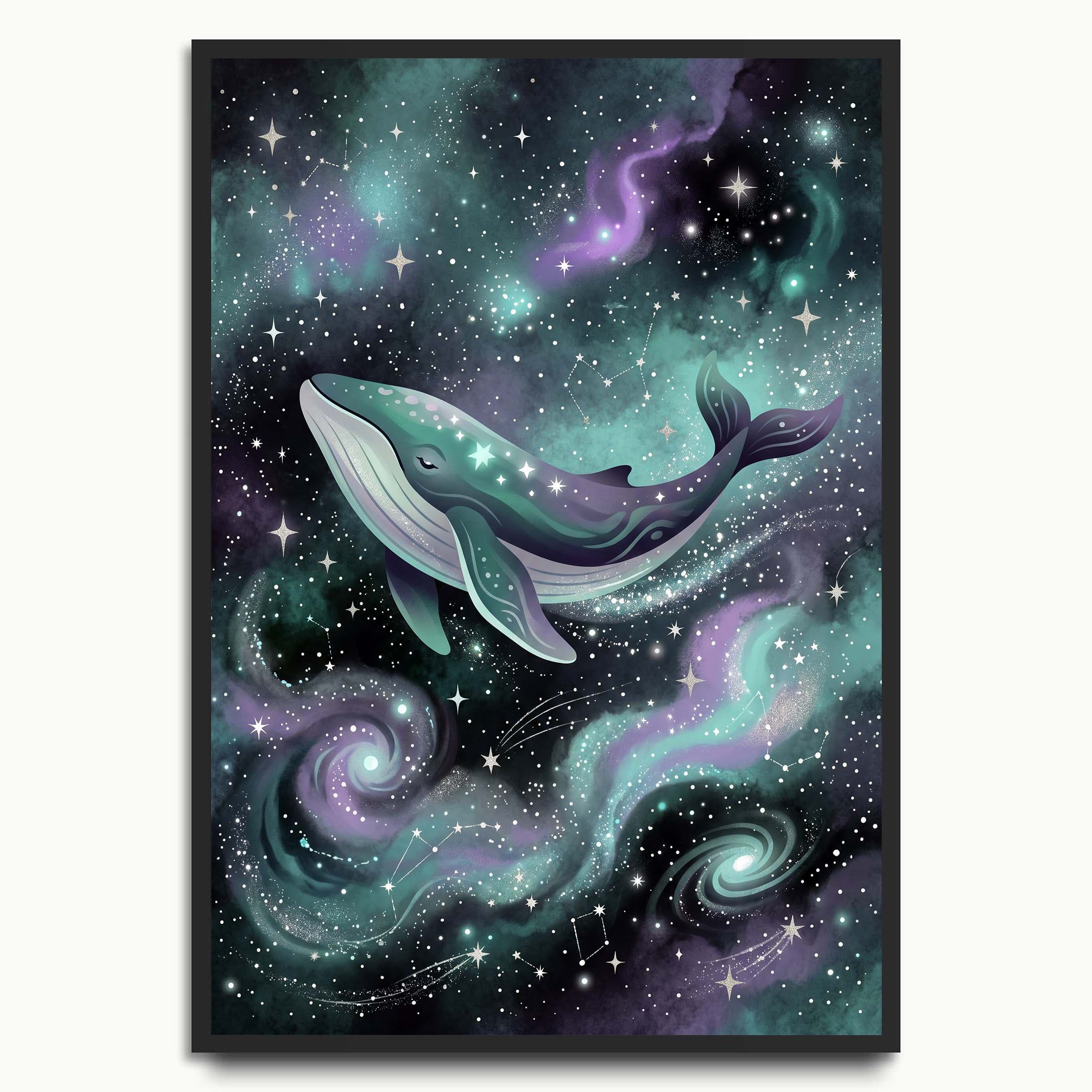 Celestial Whale space & celestial prints