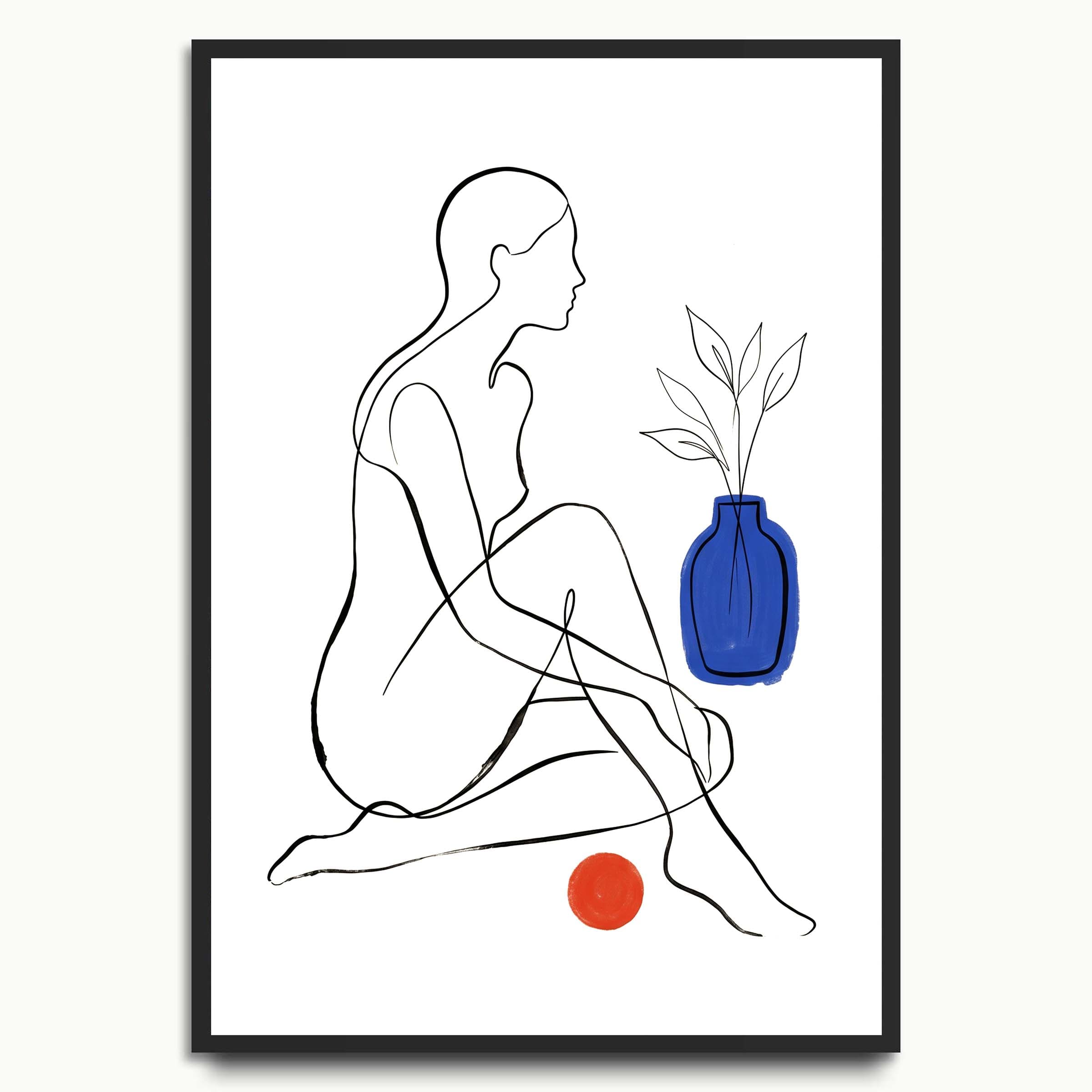 Blue Vase Figure portrait & figure prints