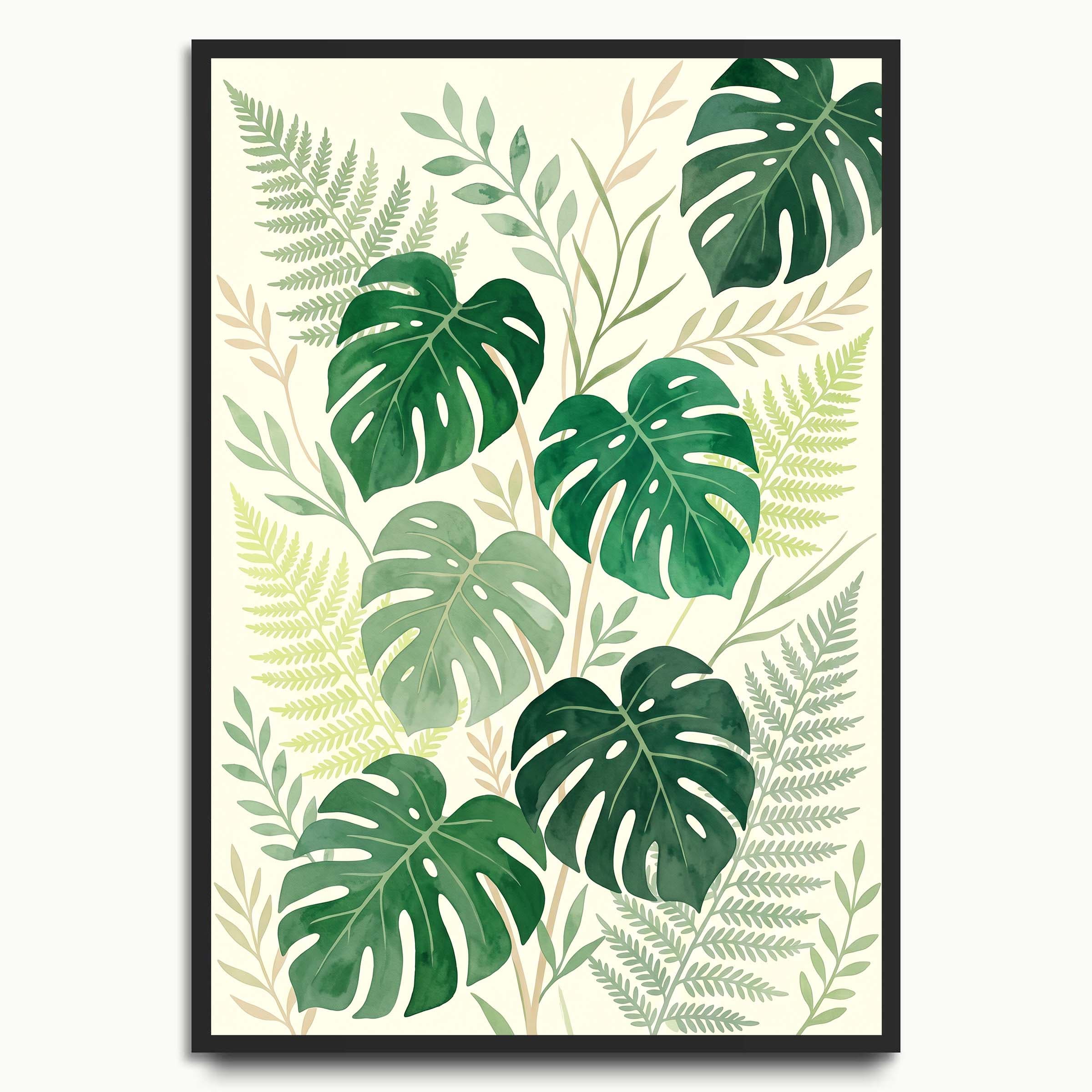Monstera Fern Garden botanical & flower prints
