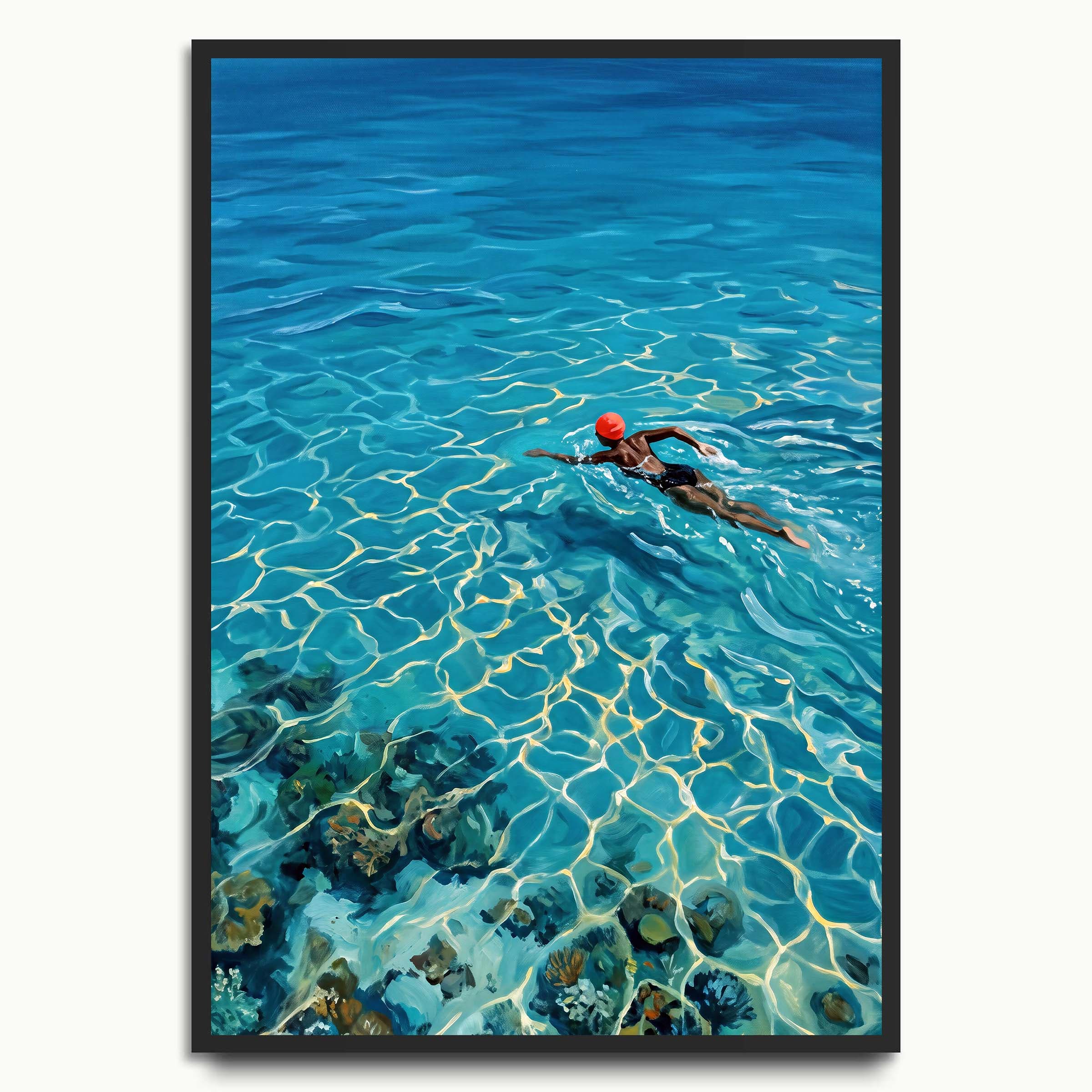Reef Swimmer landscape art prints