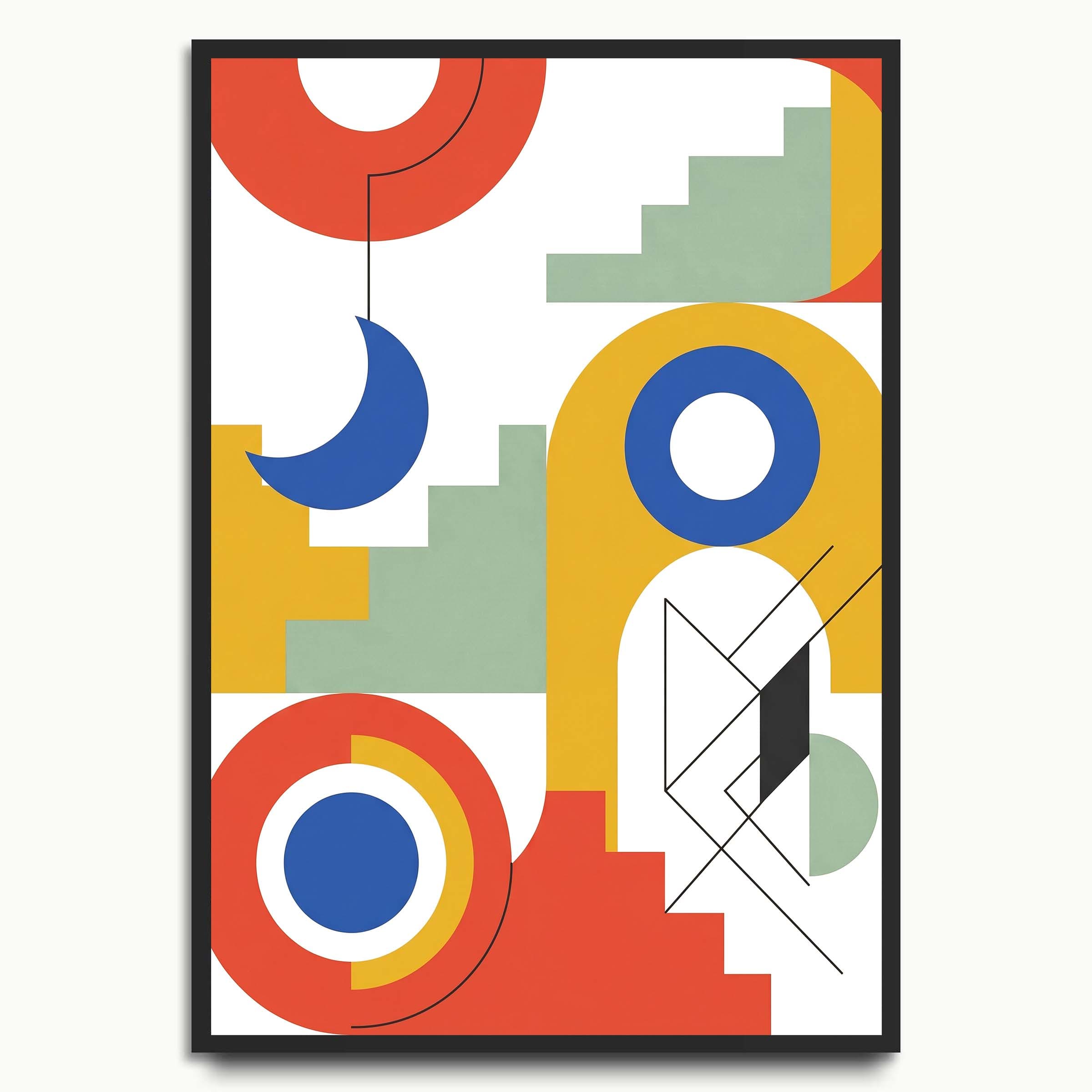 Bauhaus Daybreak landscape art prints